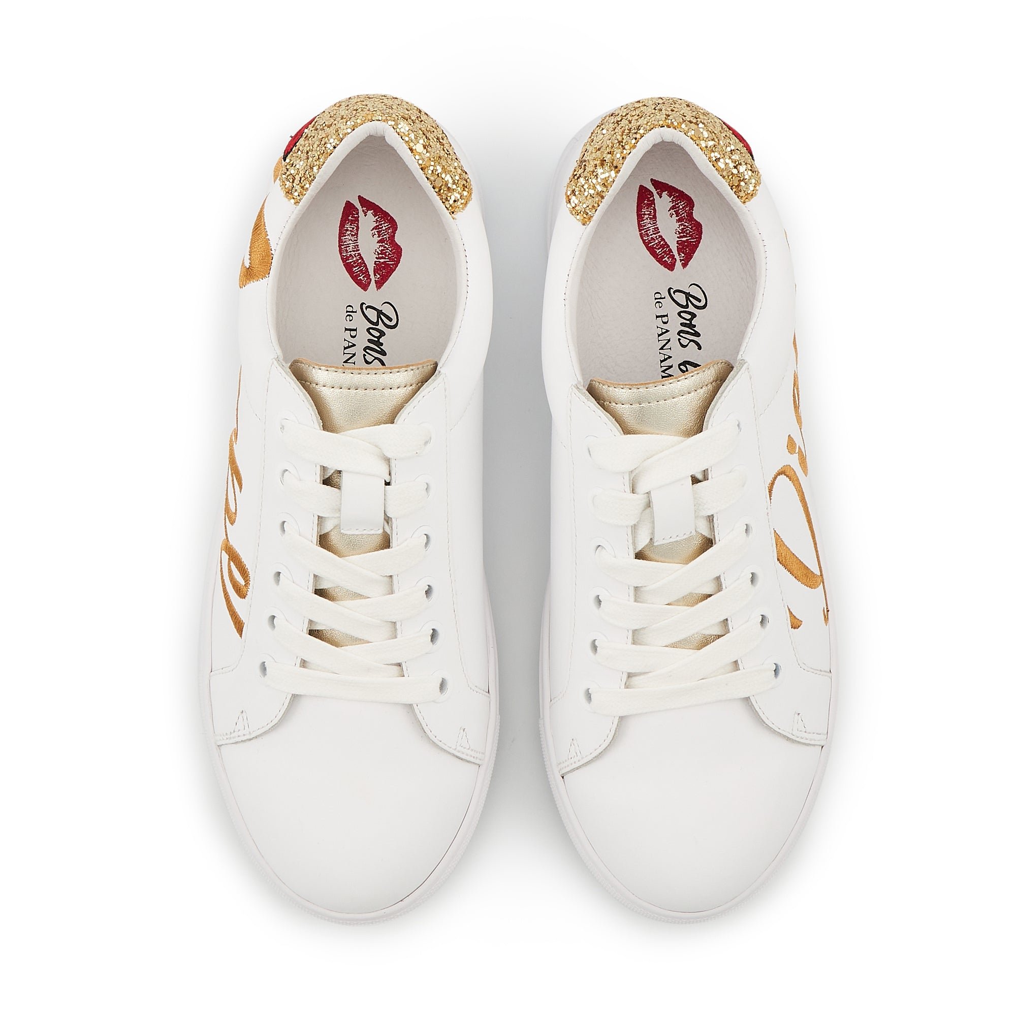 Leather sneakers BONS BAISERS PARIS White