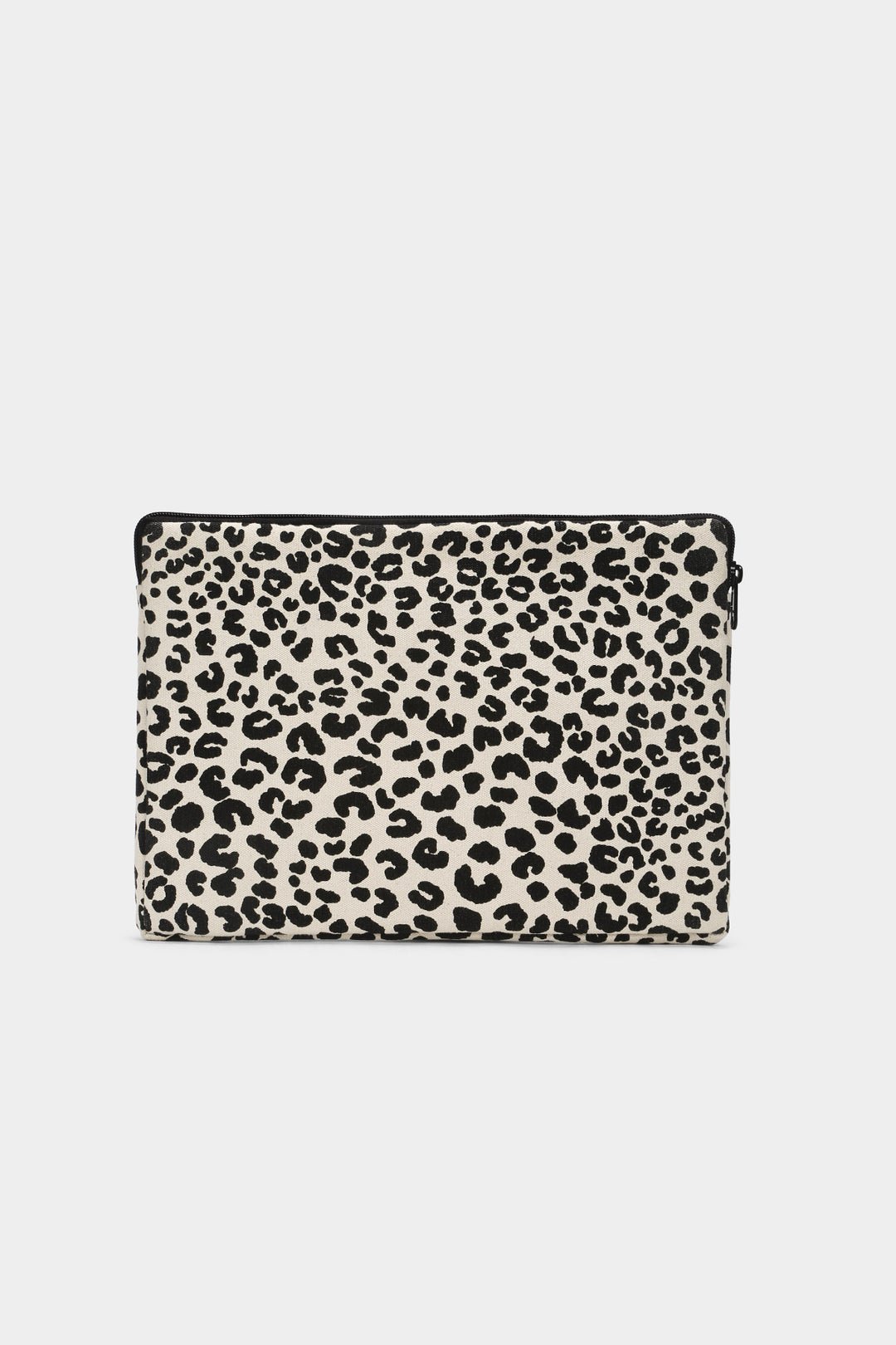 Cotton laptop sleeve with shock-absorbing foam HINDBAG White