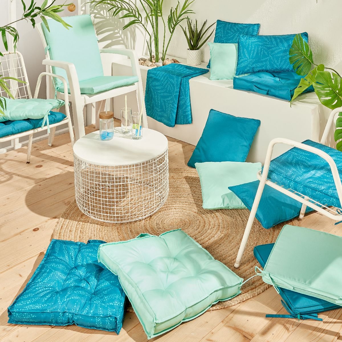 Chair cushion TODAY LINGE DE MAISON Blue