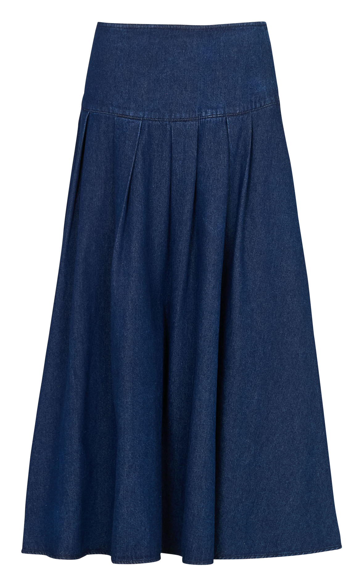 Midirock aus Baumwoll-Mix JC SOPHIE Gelb