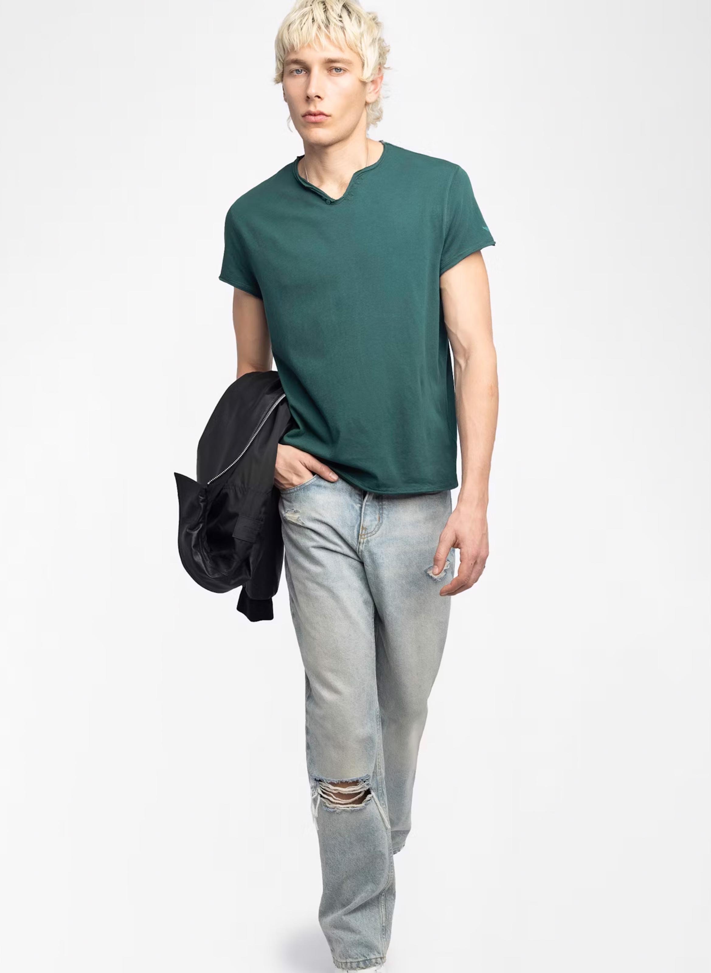 Tee-shirt droit en coton ZADIG&amp;VOLTAIRE Vert