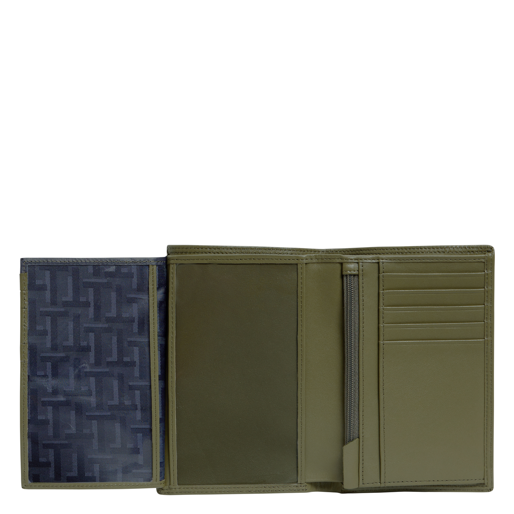 Kleine, leren portemonnee LE TANNEUR Veelkleurig