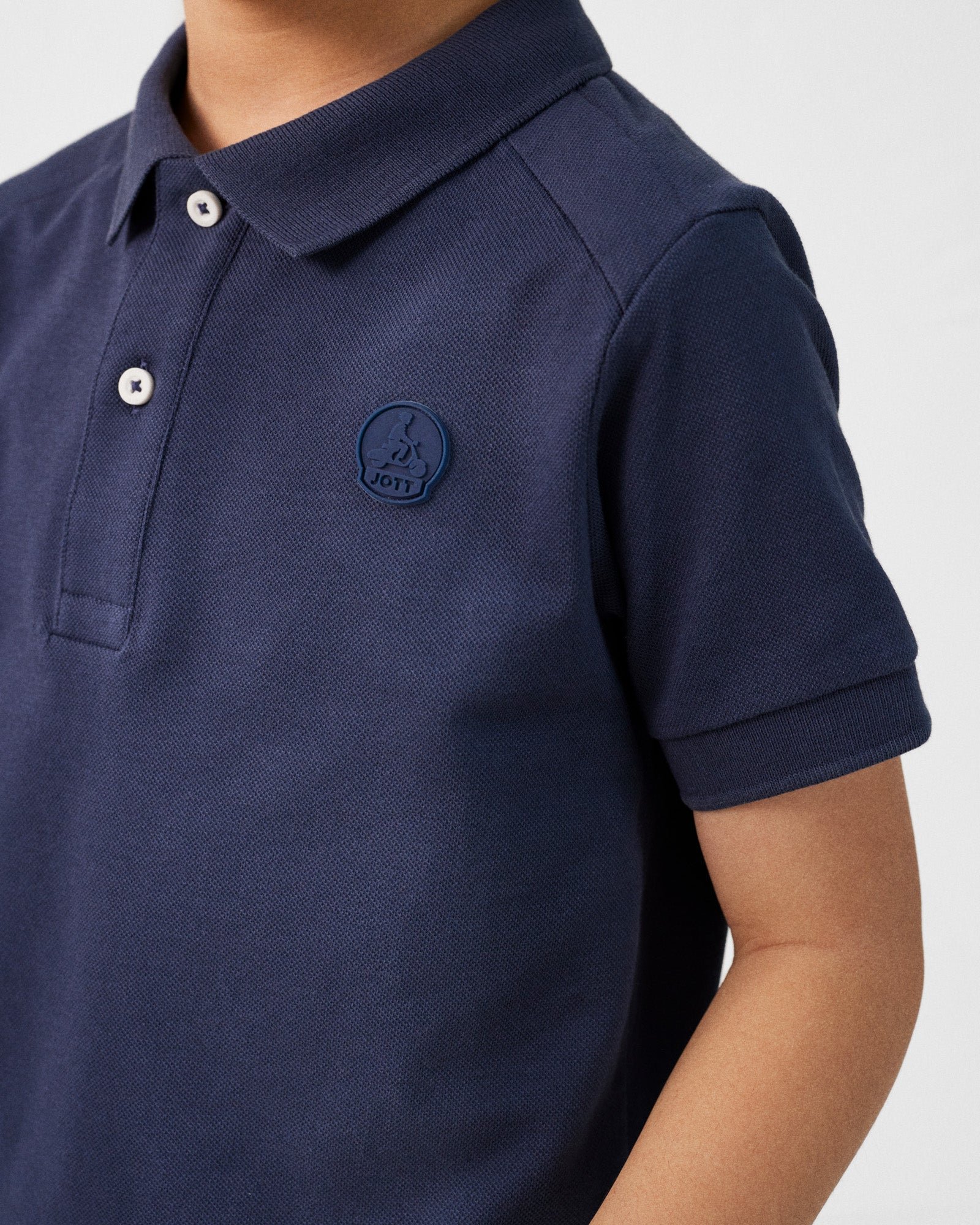 Cotton Polo Shirt JOTT Blue