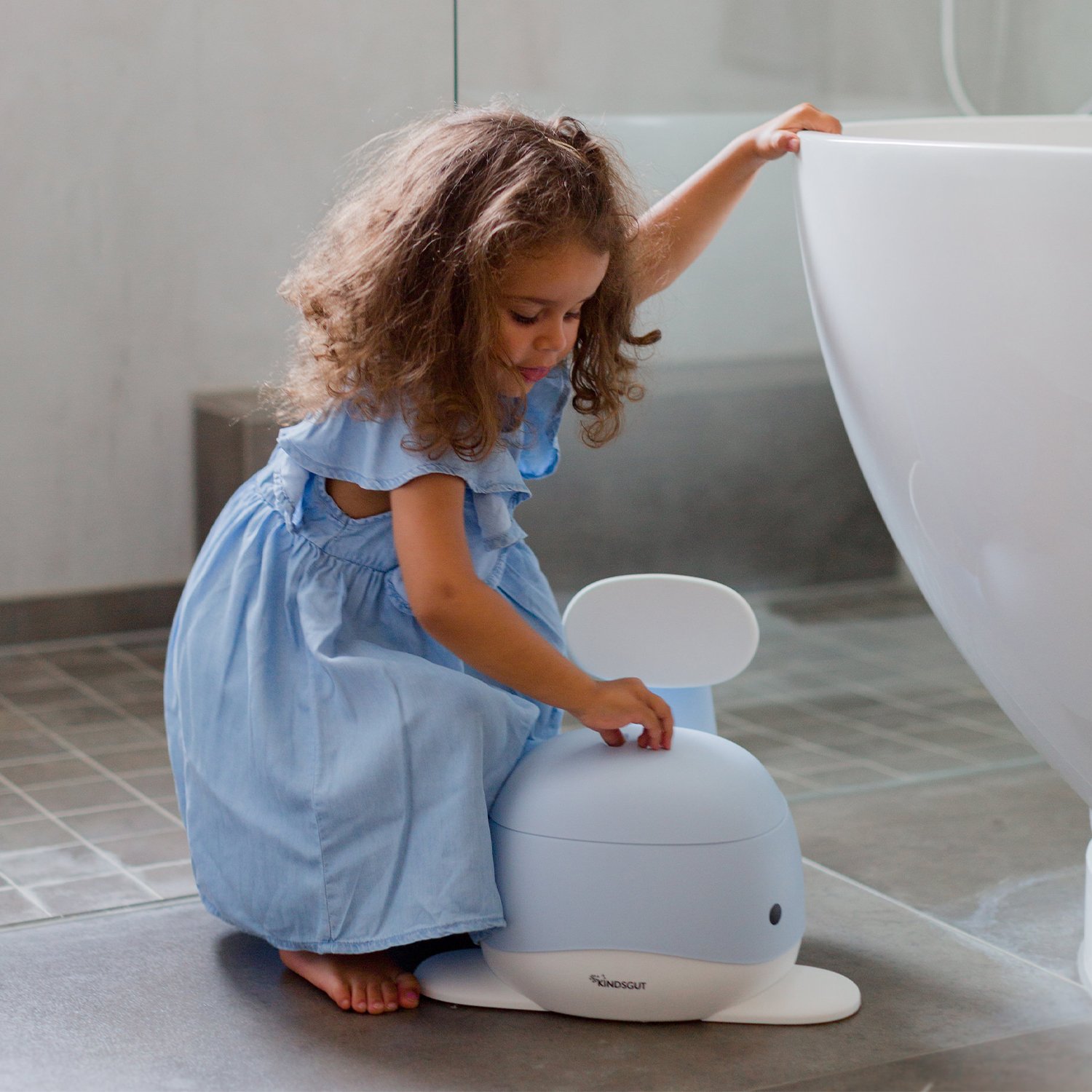 Whale baby pot KINDSGUT Blue