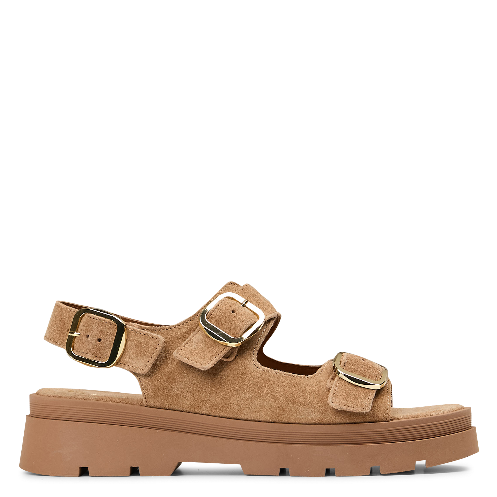 Espadrilles aus Wildleder mit Keilabsatz BOCAGE Beige