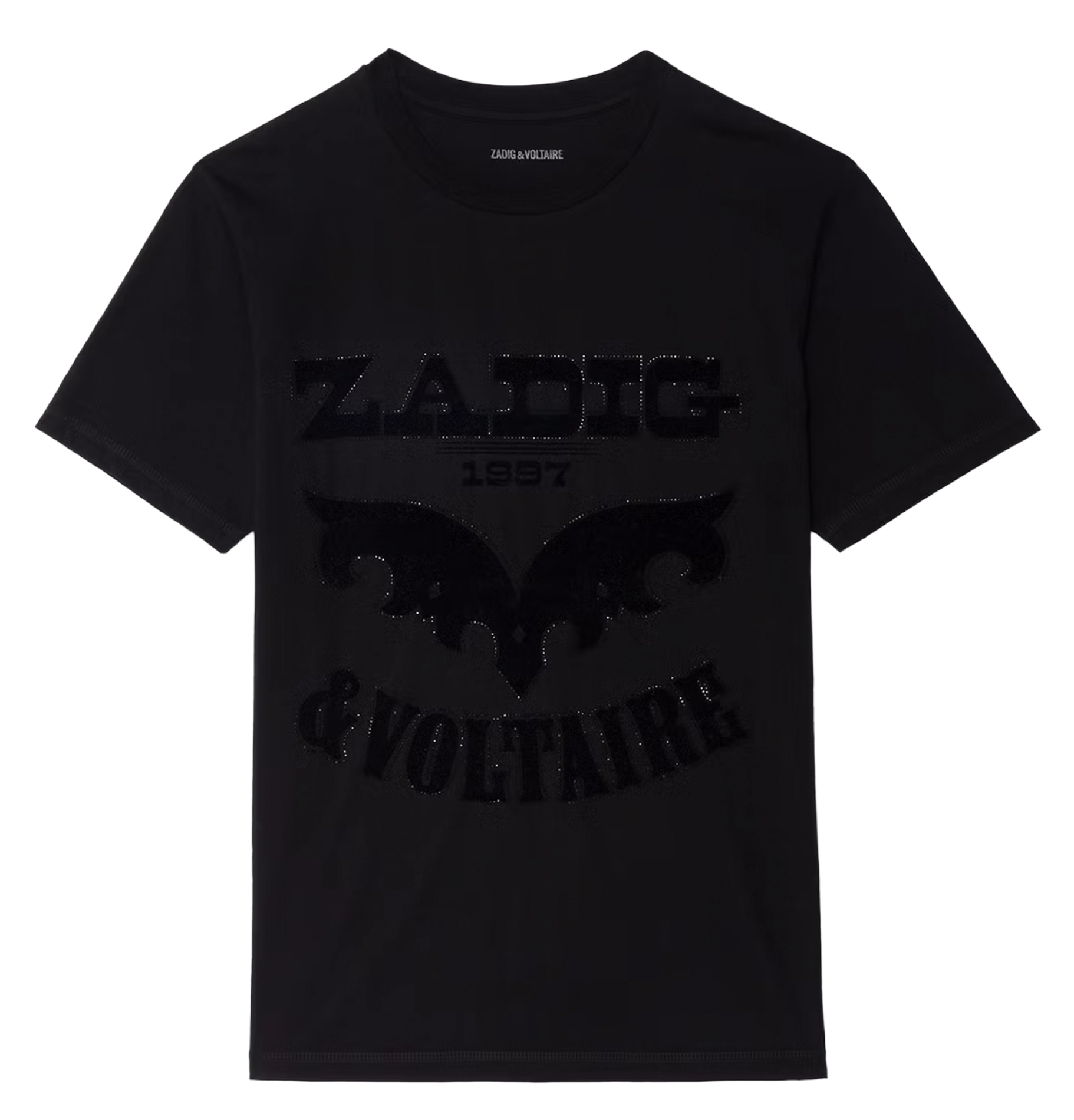 Tee-shirt oversize en coton sérigraphié ZADIG&VOLTAIRE Noir