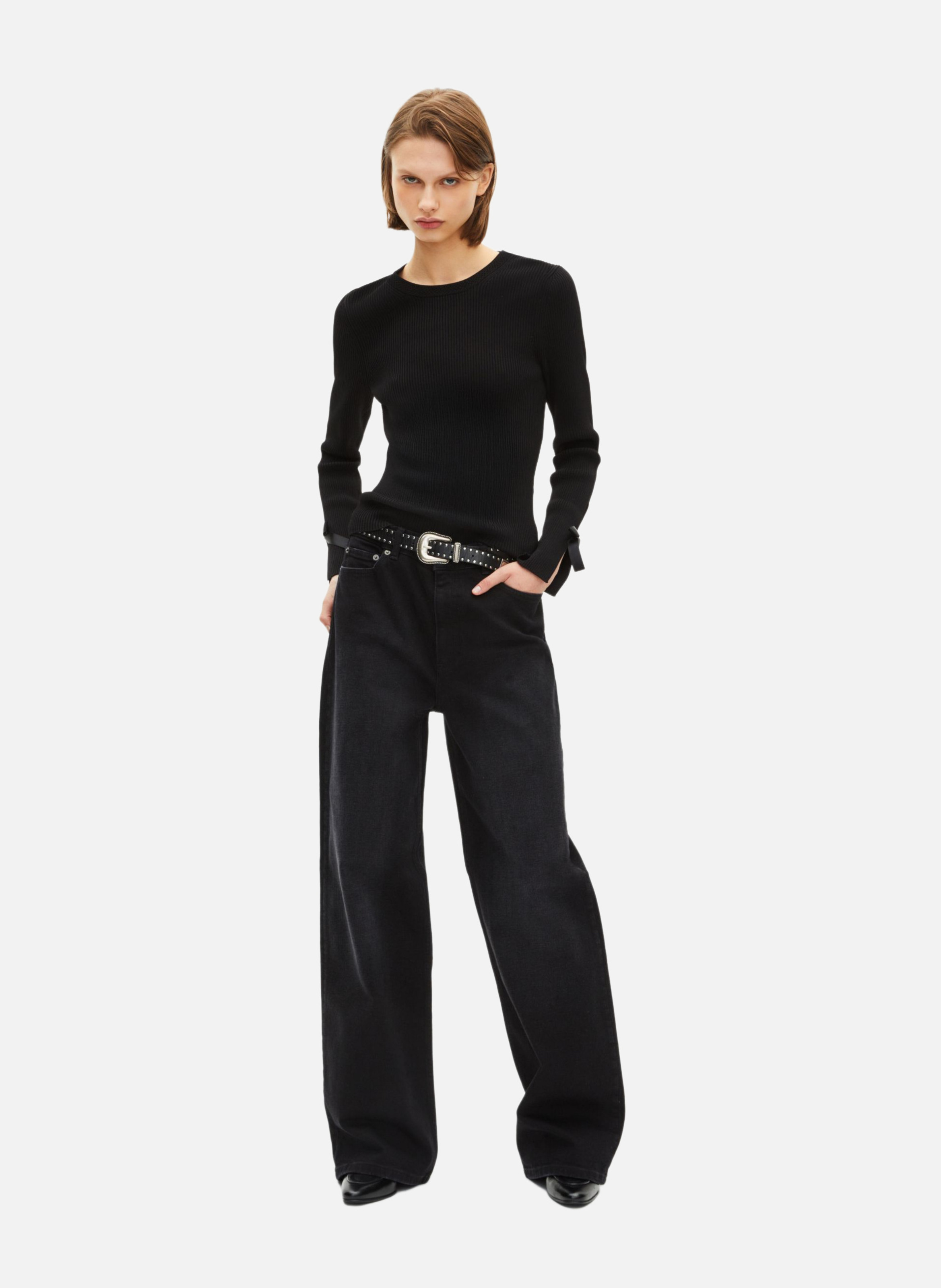 Sweater with ribbons THE KOOPLES Black