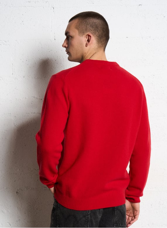 Pull col rond Norvégien bordeaux pour homme - Le Minor - Marques de France Pull col rond Norvégien bordeaux pour homme - Le Minor - Marques de France