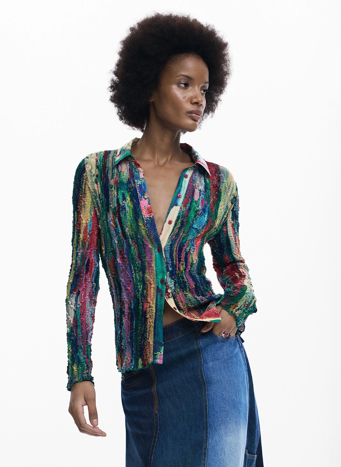 Chemise col classique  DESIGUAL Multicolore