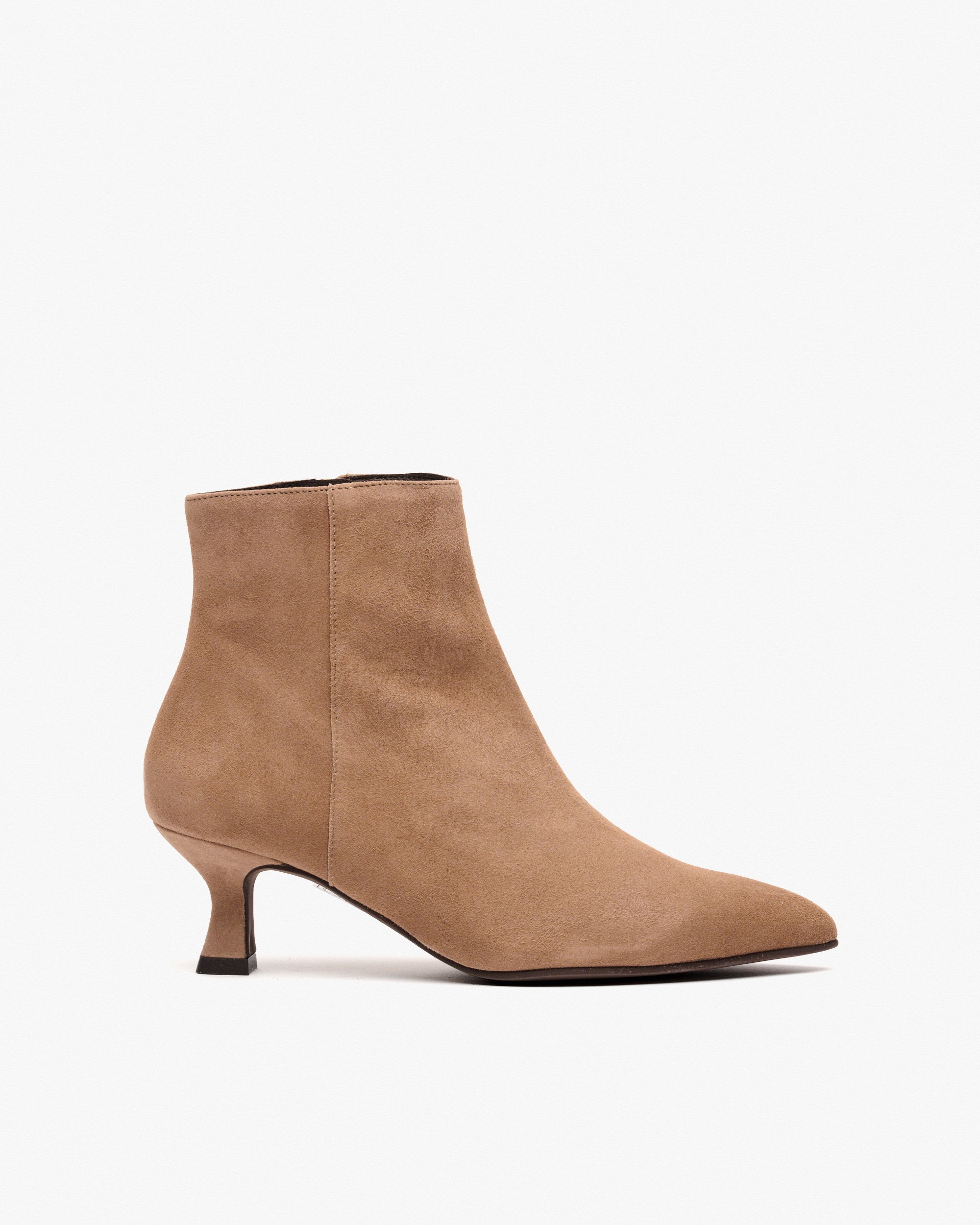 Brown suede heeled ankle boots PEDRO MIRALLES Brown