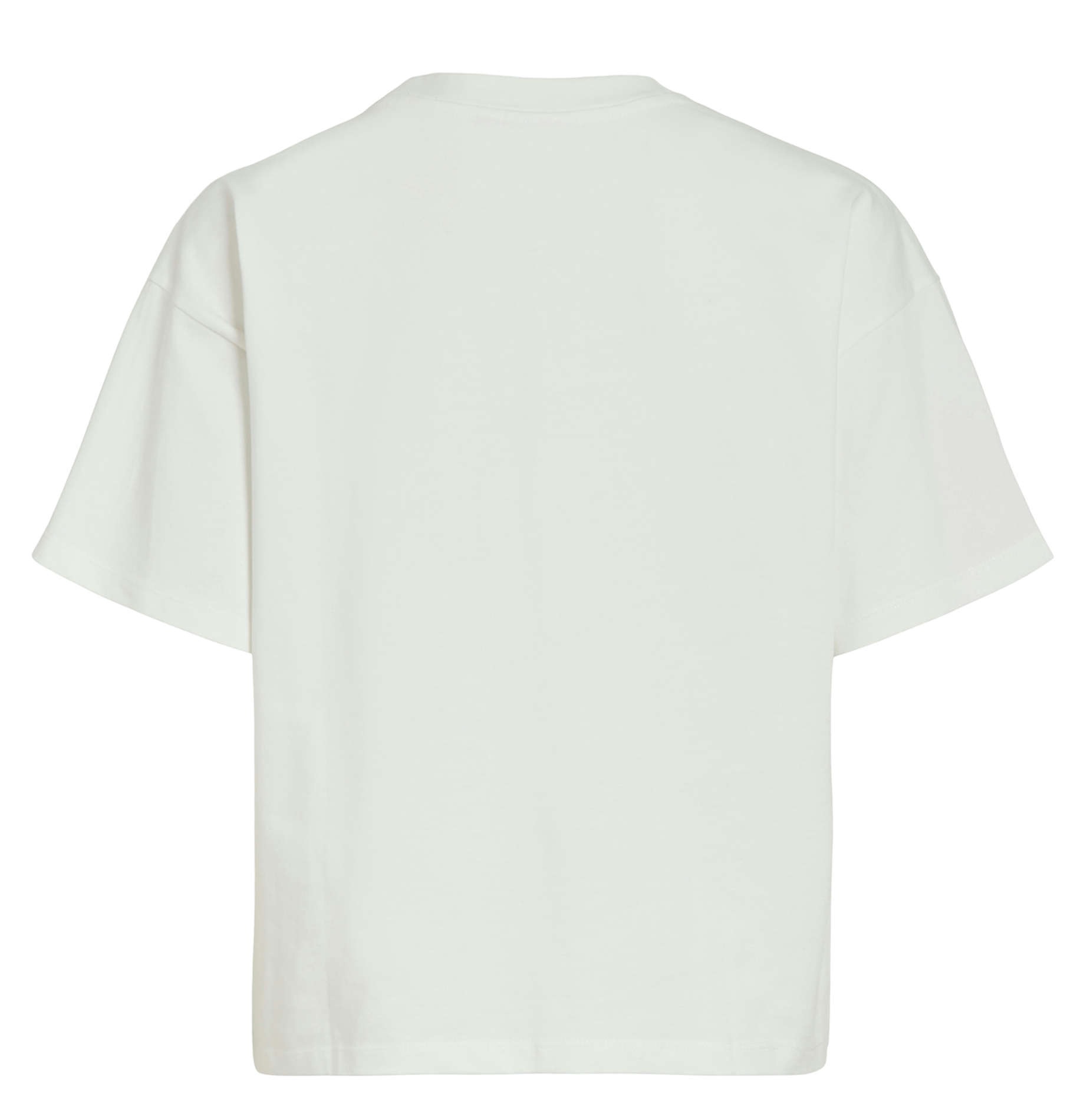 Tee-shirt col rond en coton bio mélangé VILA Blanc