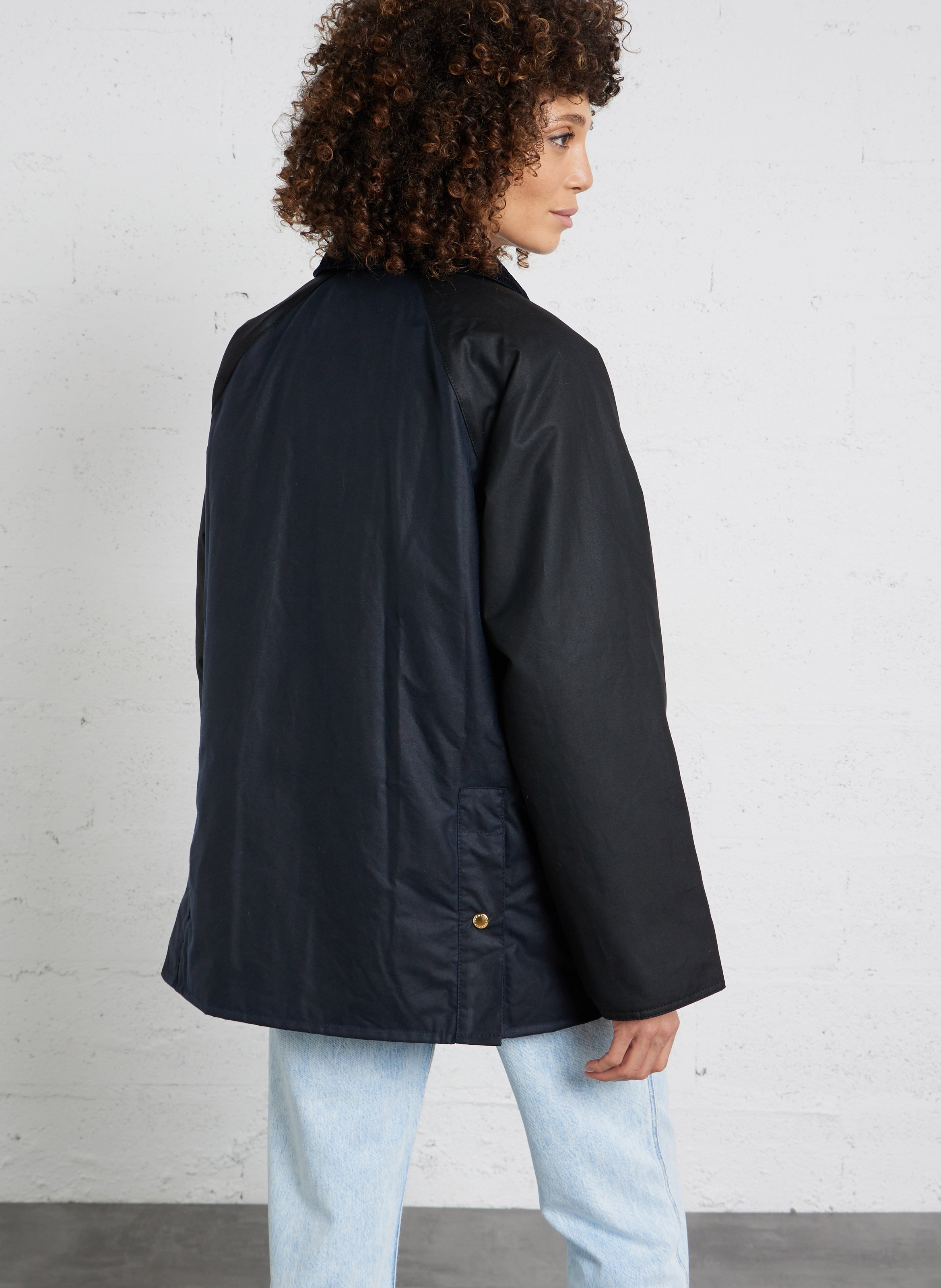 Parka aus gewachster Baumwolle in weiter Passform BARBOUR Blau