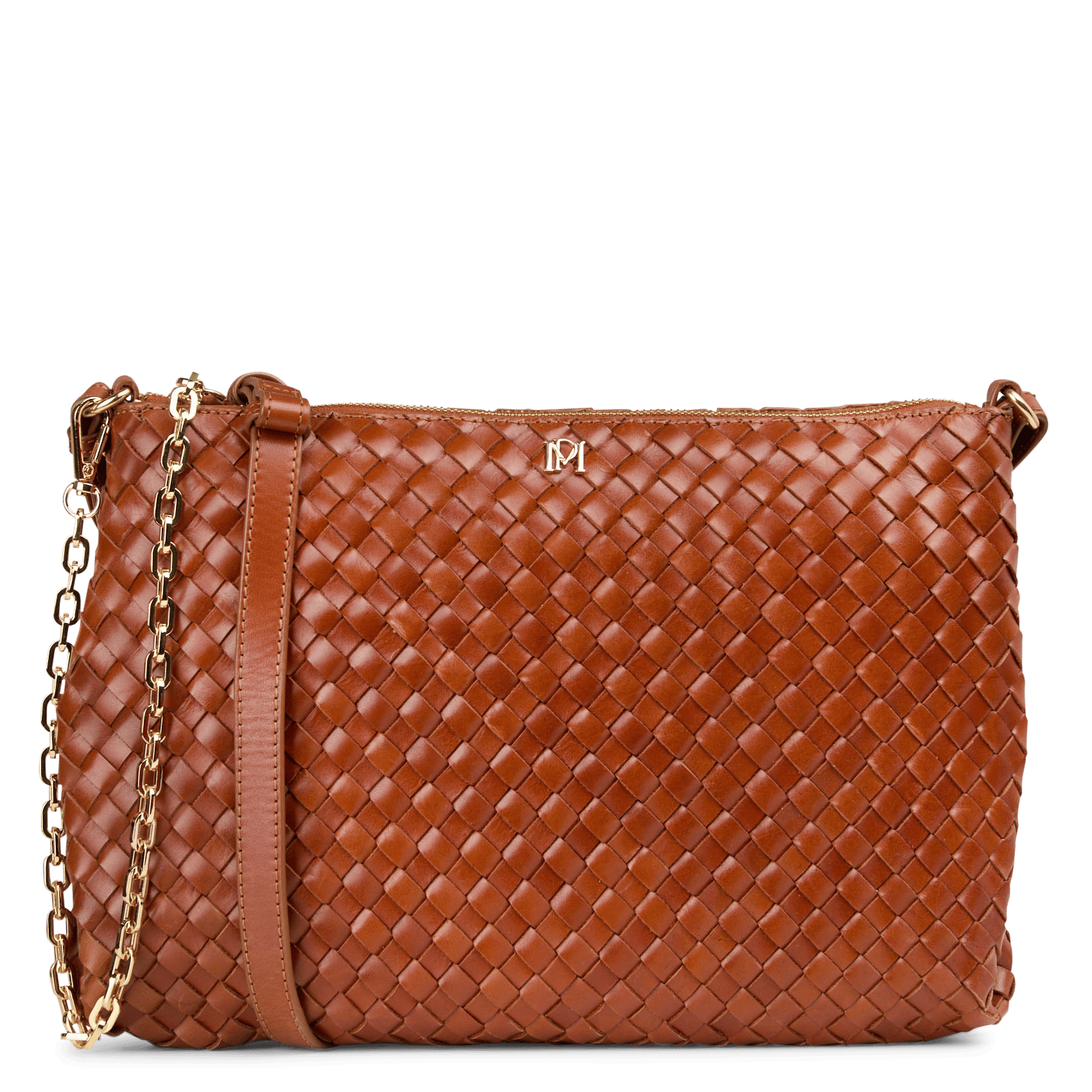 Sac bandoulière tressé en cuir PETITE MENDIGOTE Marron