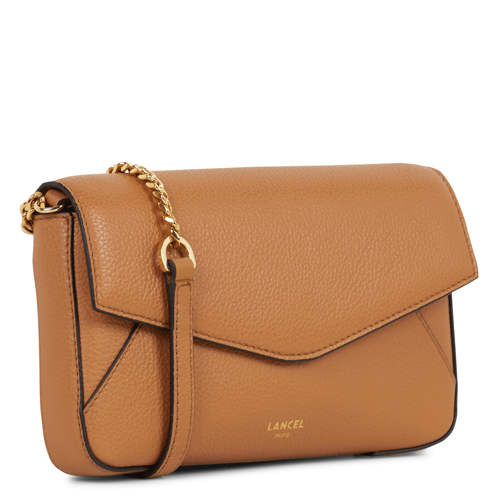 Pochette en cuir LANCEL Beige