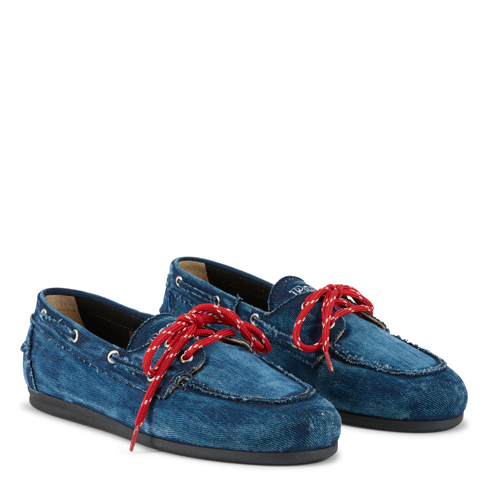 Denim boat shoes POSA Blue
