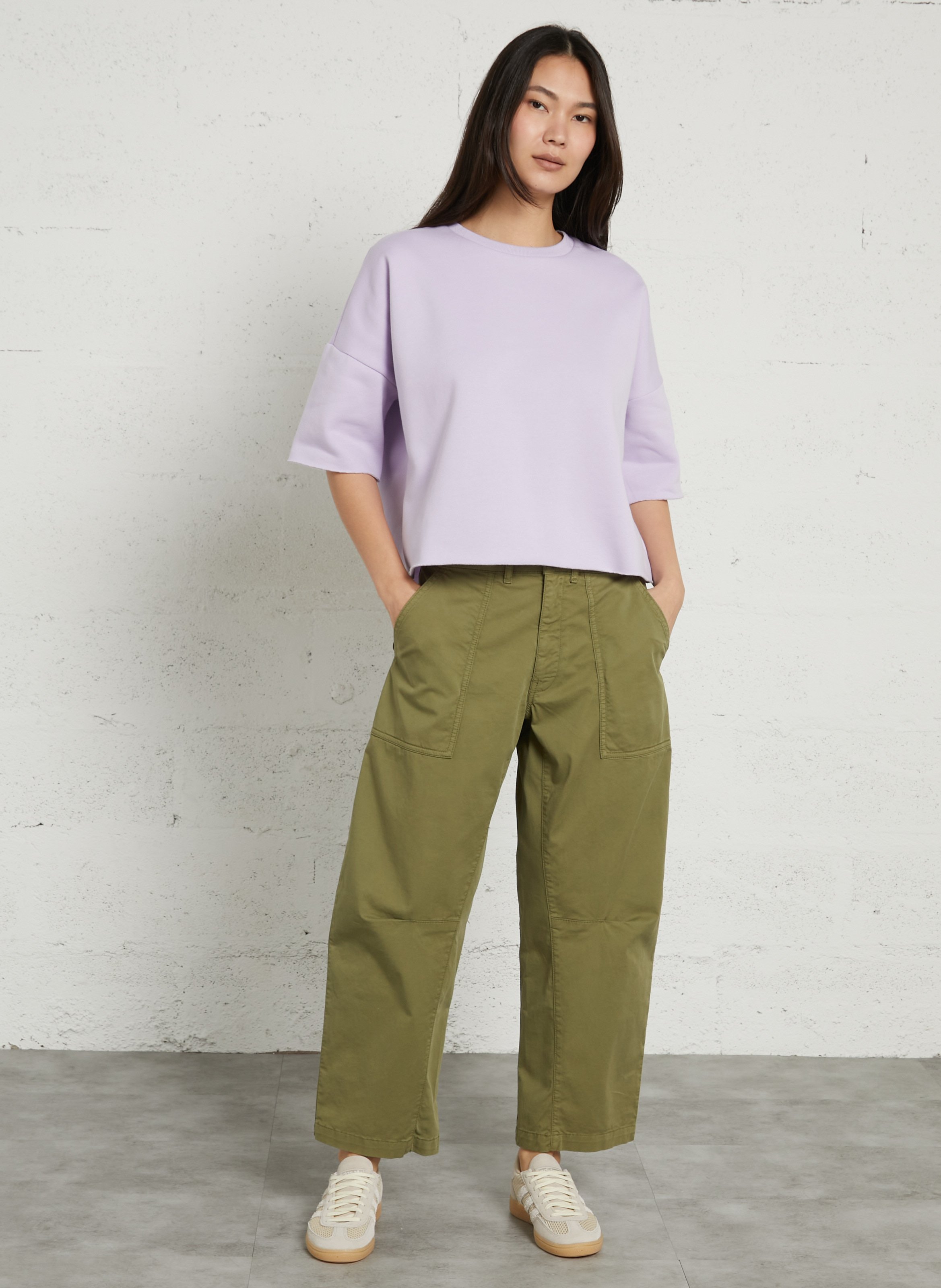 Wide cotton trousers  BELLEROSE Khaki
