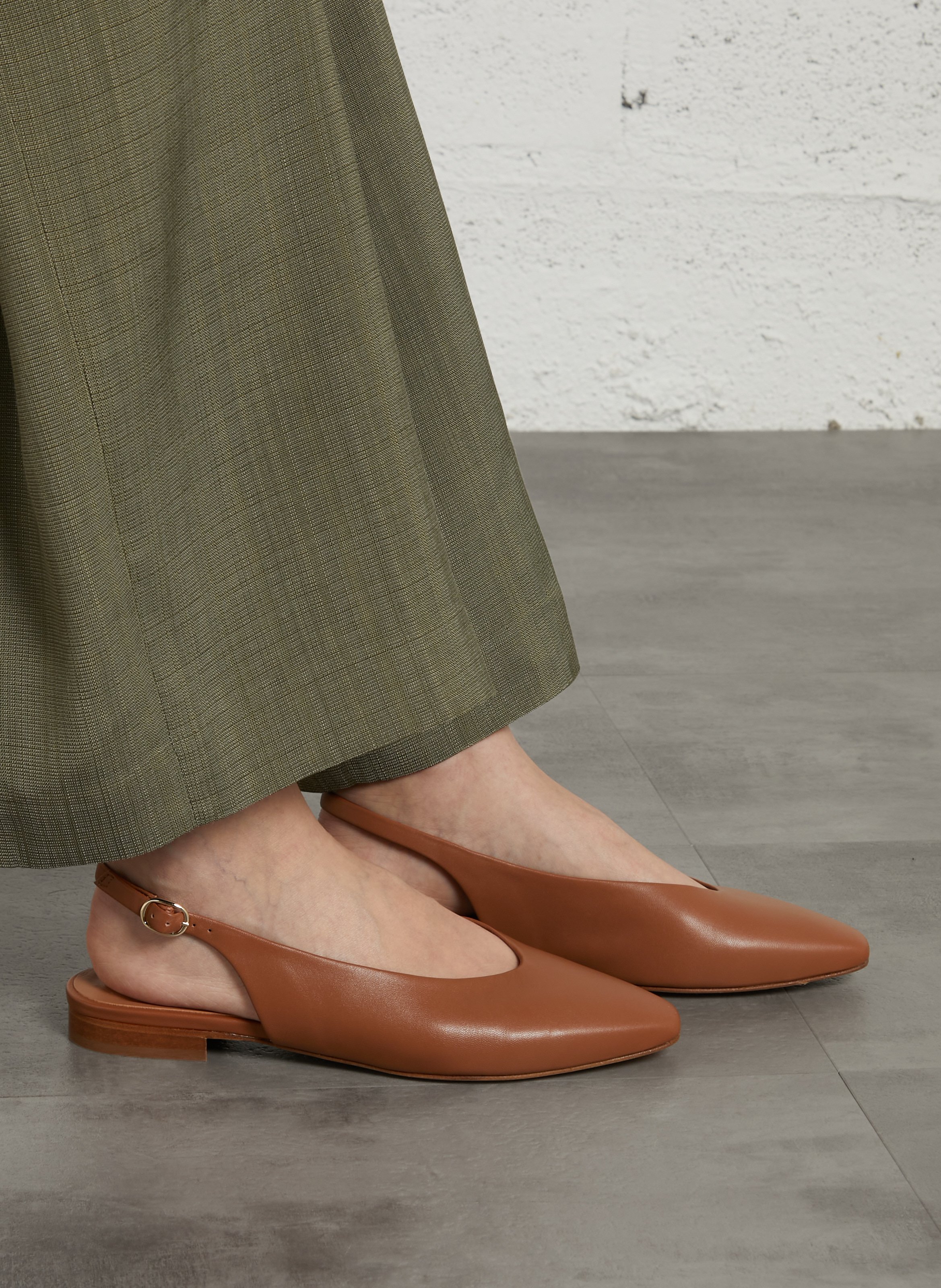 Ballerines en cuir BOBBIES Marron