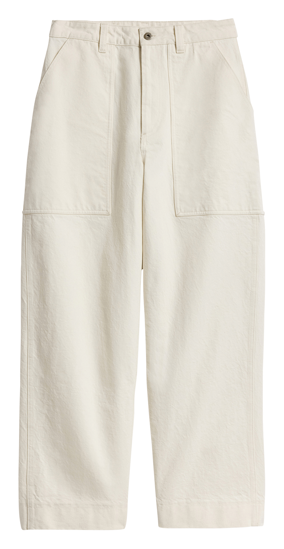 Organic cotton wide-leg jeans SOEUR Beige
