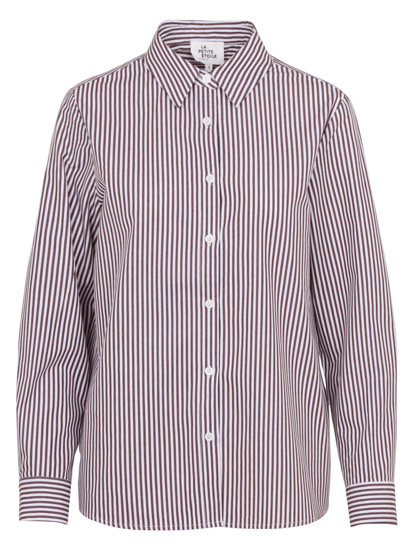 Chemise droite boutonnée à rayures LA PETITE ETOILE