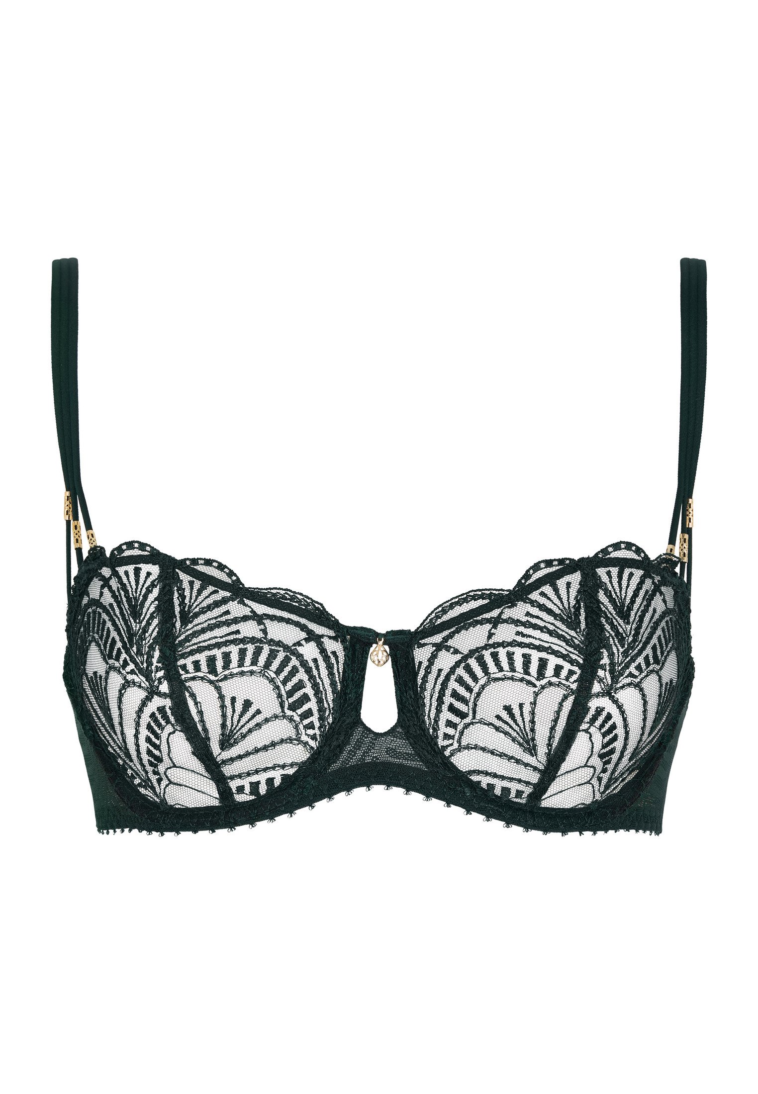 Underwired demi-cup bra AUBADE Green
