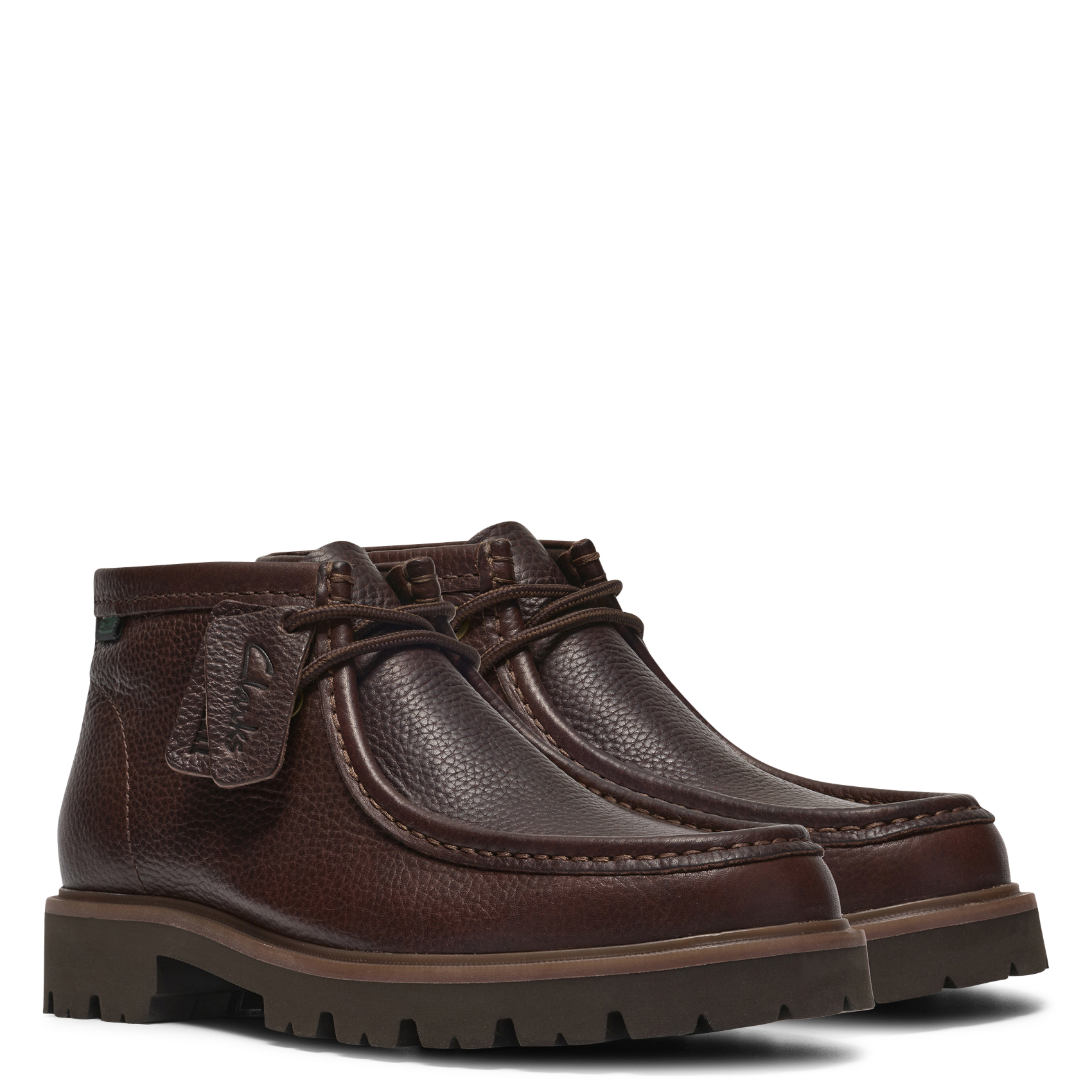 Bottines à lacets en cuir CLARKS Marron