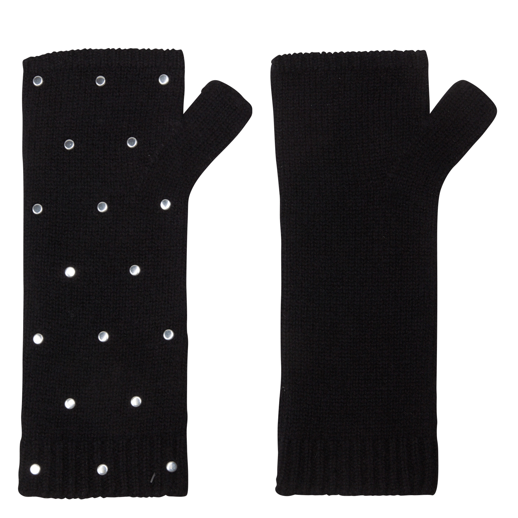 Wollen handschoenen met studs BERENICE Zwart