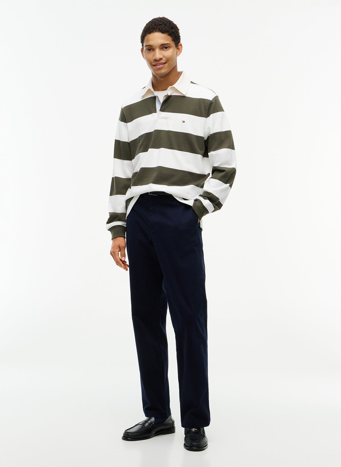 Polo droit en coton TOMMY HILFIGER Vert