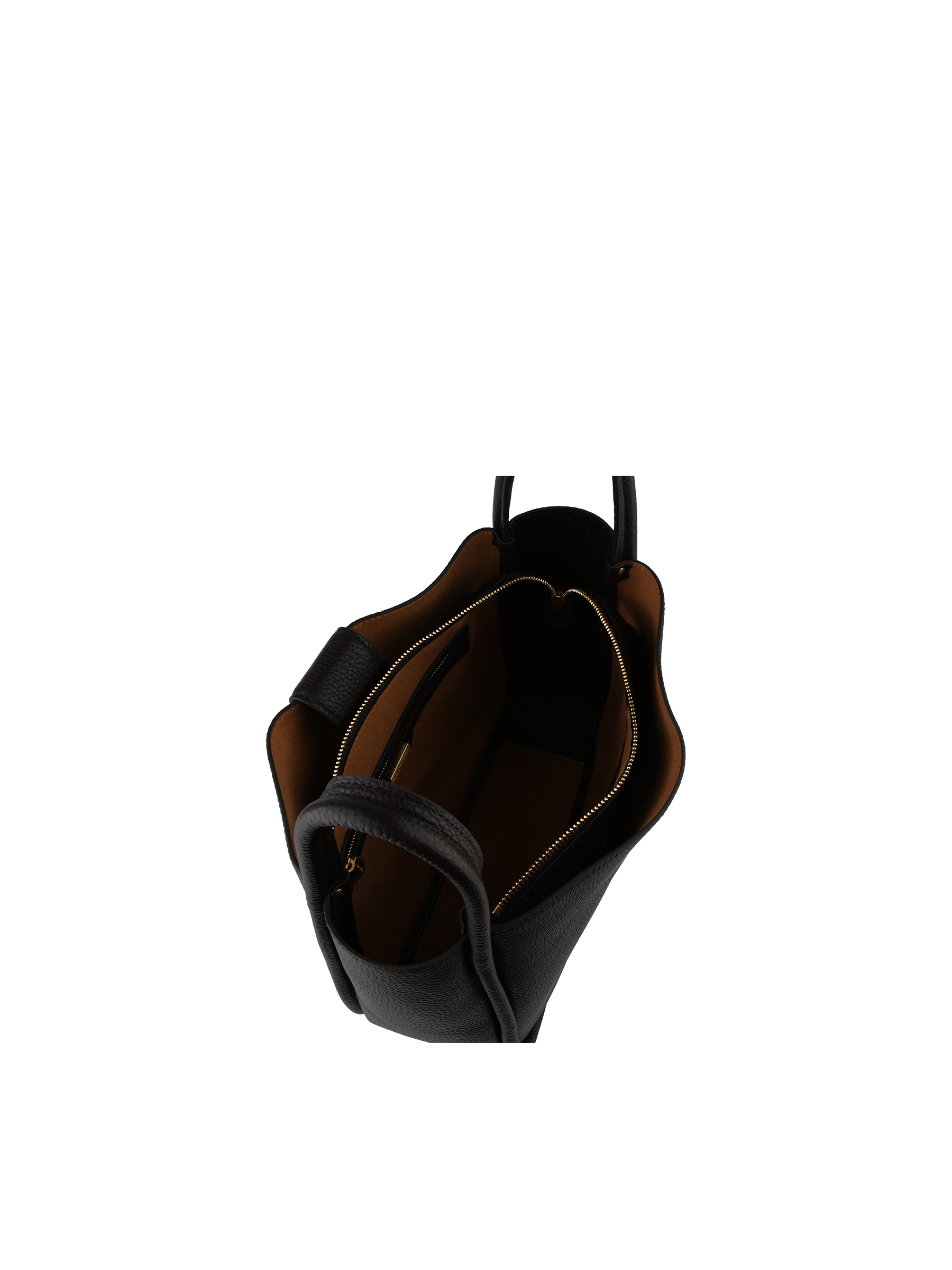 Sac porté travers en cuir de vachette POURCHET Marron