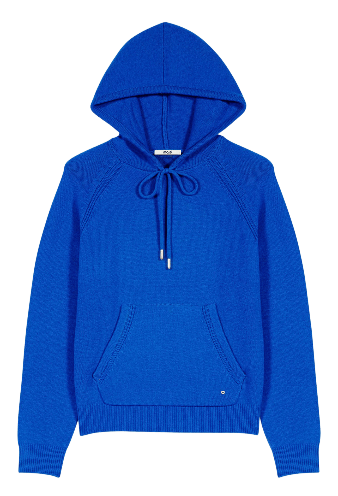 Hooded wool-blend sweater MAJE Blue