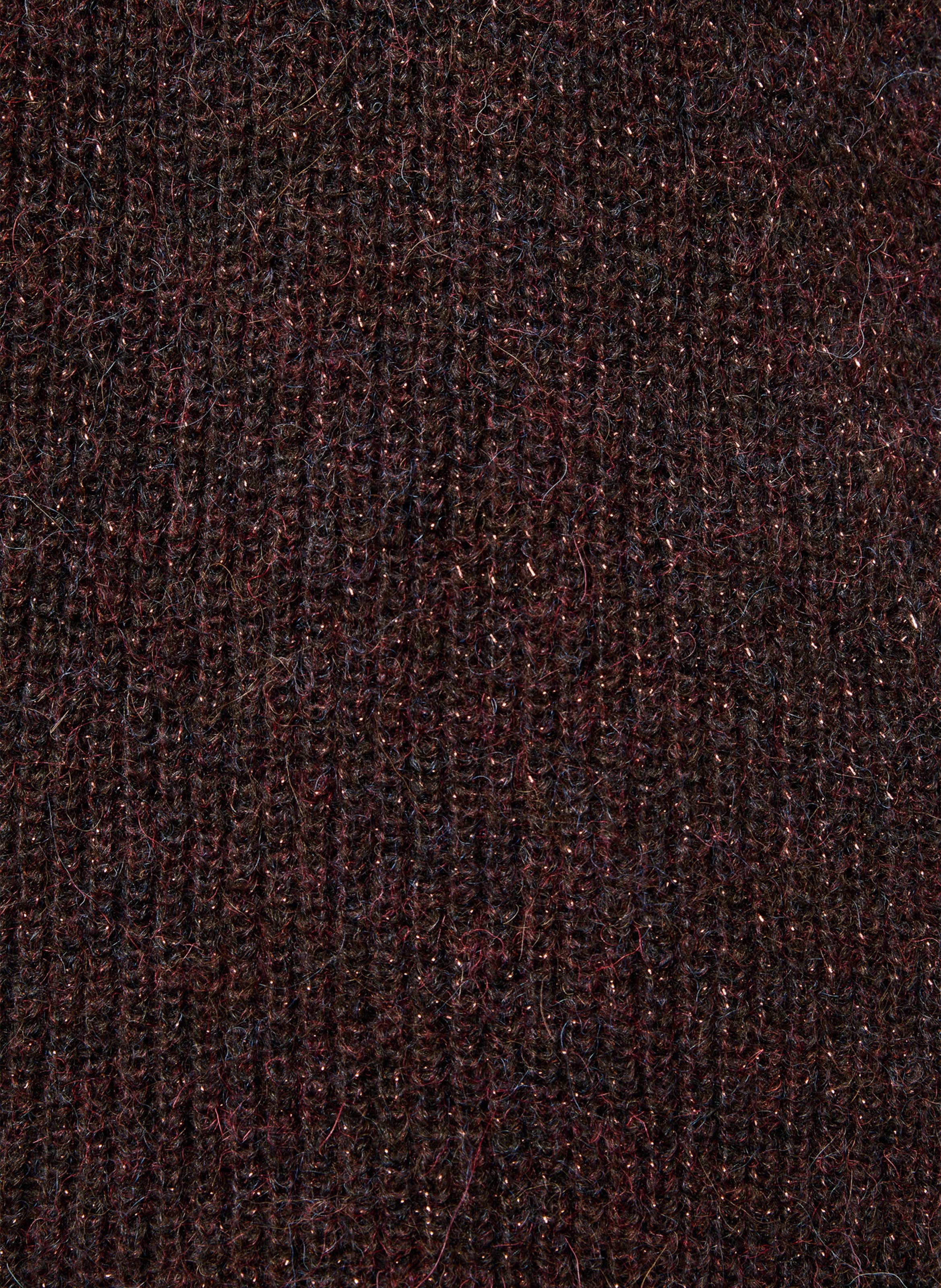 Gilet encolure V LA FEE MARABOUTEE Marron