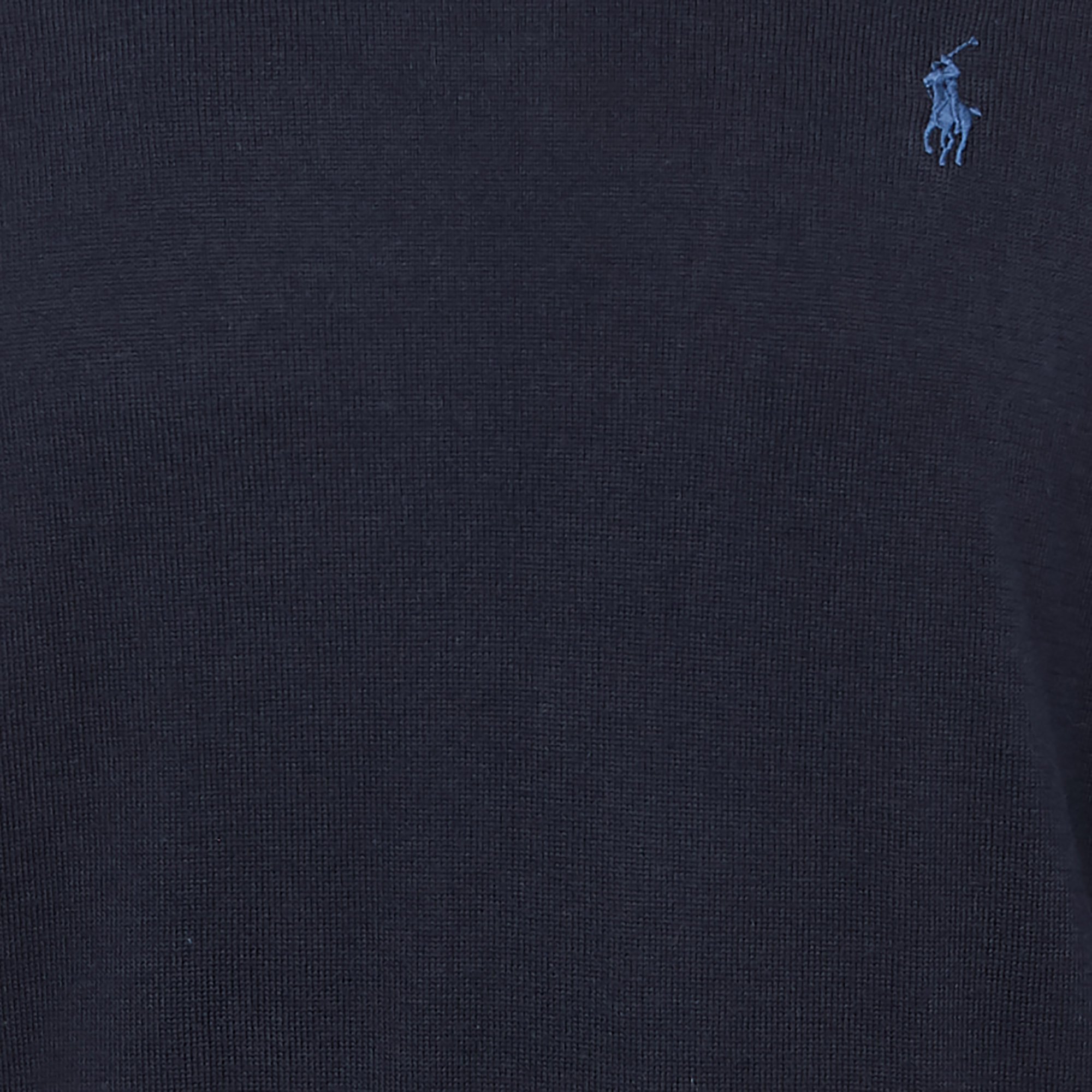 Slim-fit pima cotton sweater with Pony Player and round collar POLO RALPH LAUREN Blue