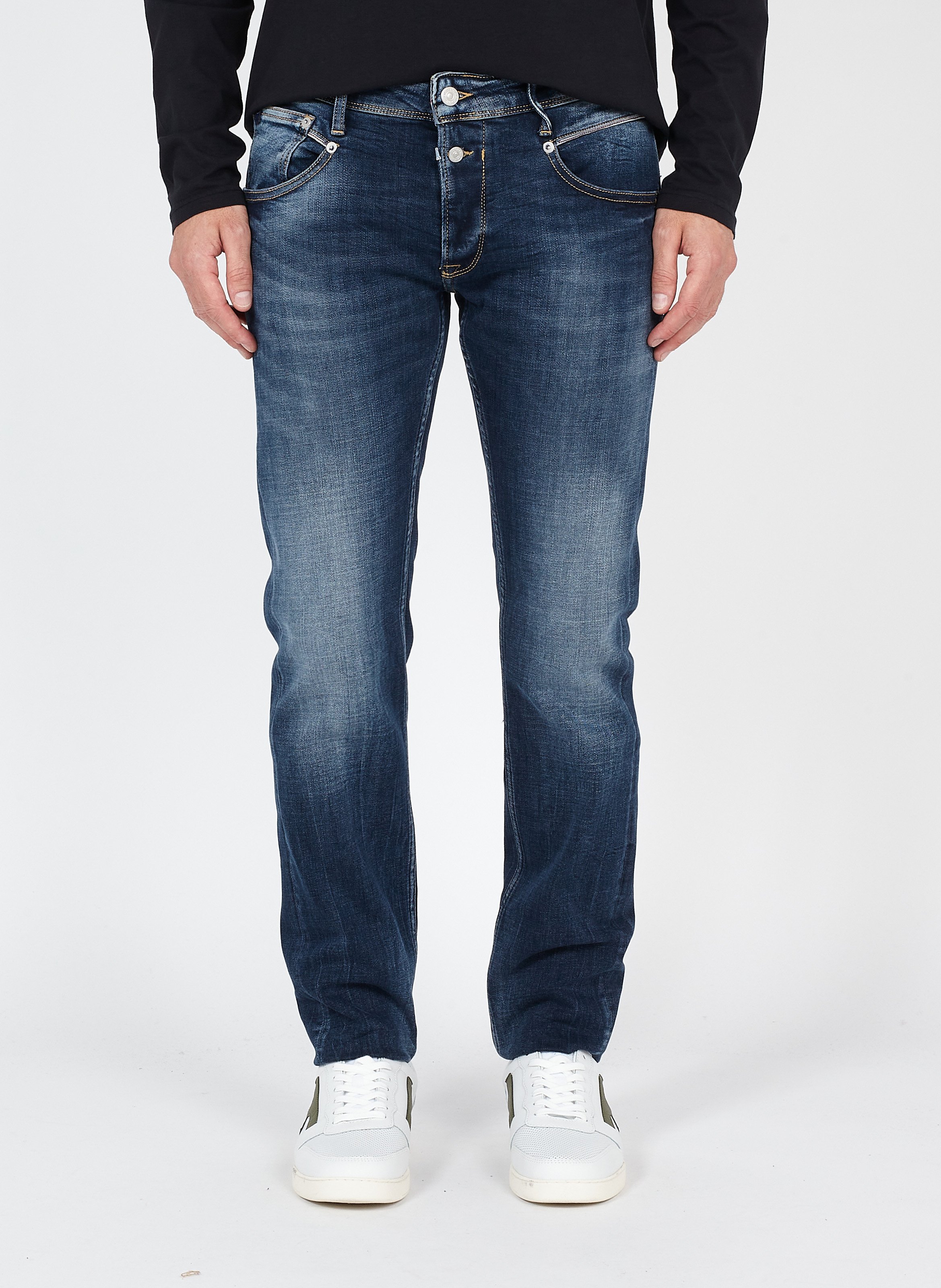 Regular-fit slim jeans LE TEMPS DES CERISES Blue