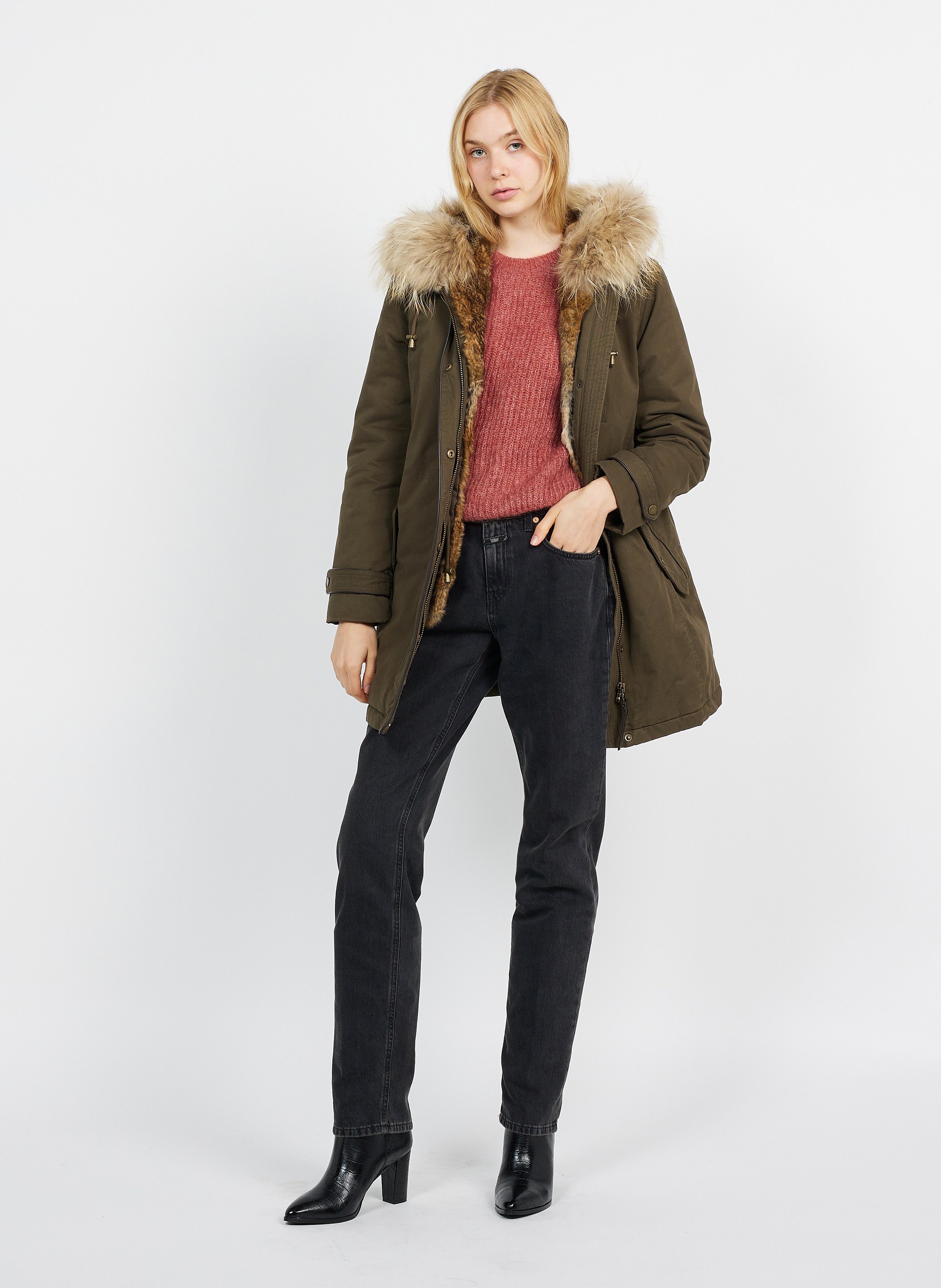 Gerard darel parka kaki hot sale