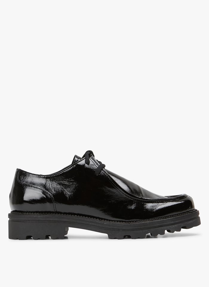 Black Leather Derby shoes
