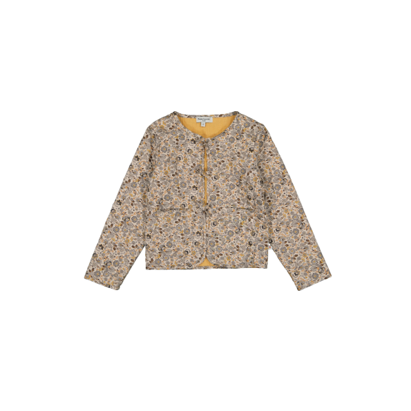 Veste col rond réversible en coton bio  PETITE LUCETTE