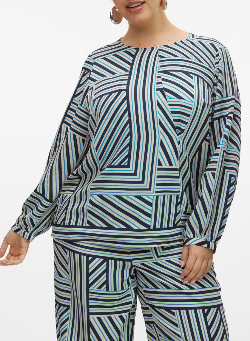 Straight printed blouse VERO MODA CURVE Multicolored