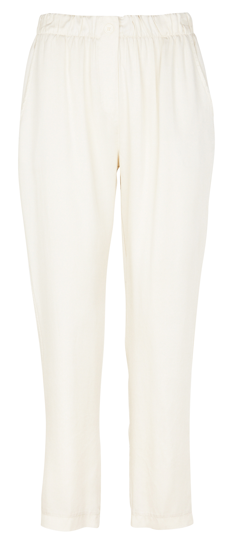 Straight-leg 7/8 pants LA FEE MARABOUTEE White