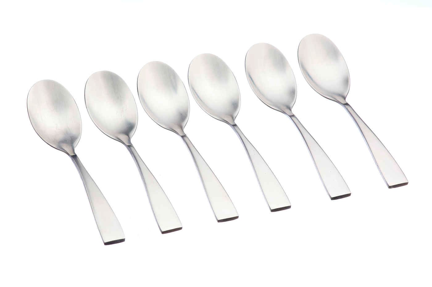 Set of 6 small spoons BJORN Red