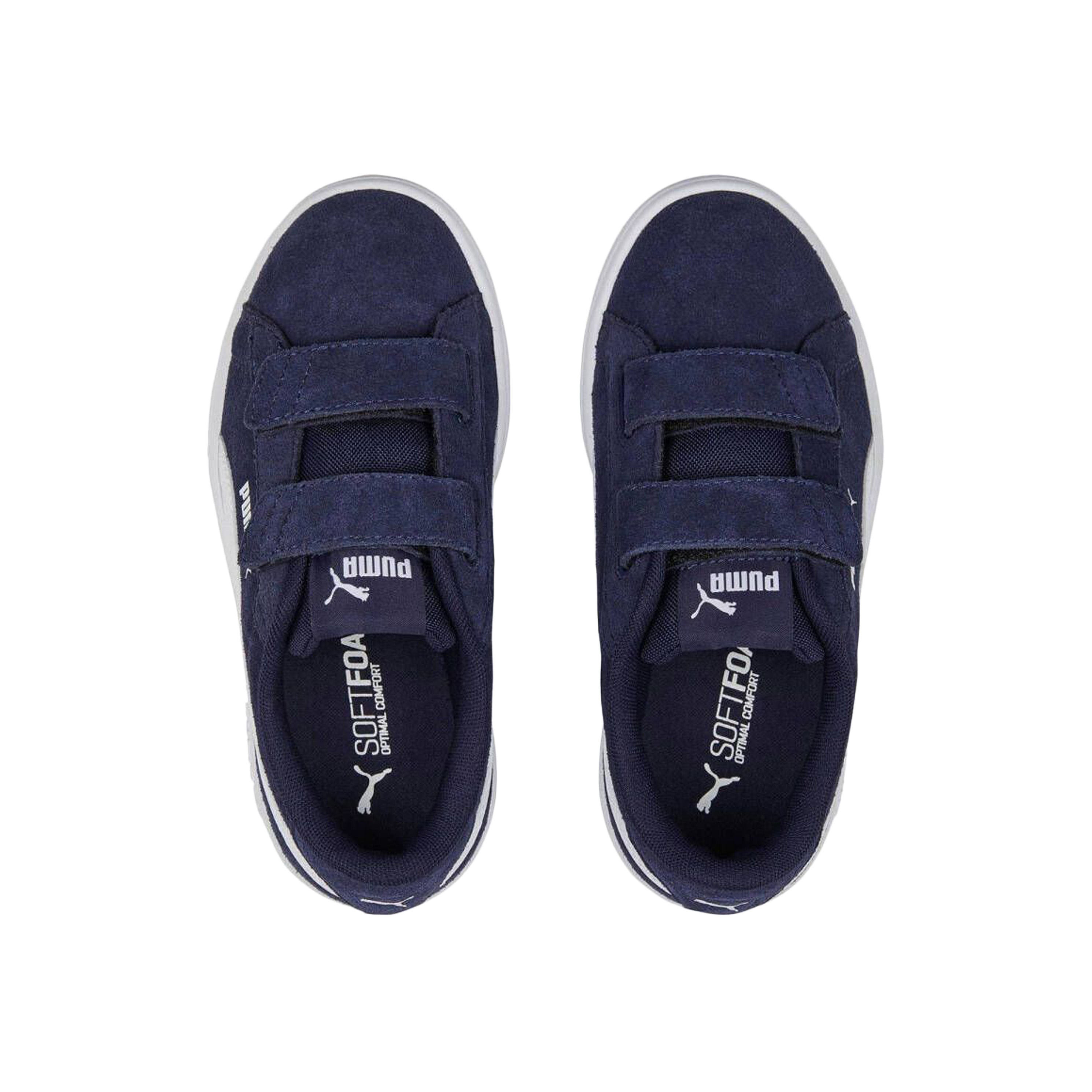 Low top sneakers with Velcro straps for children smash3.0 sd v inf PUMA Blue