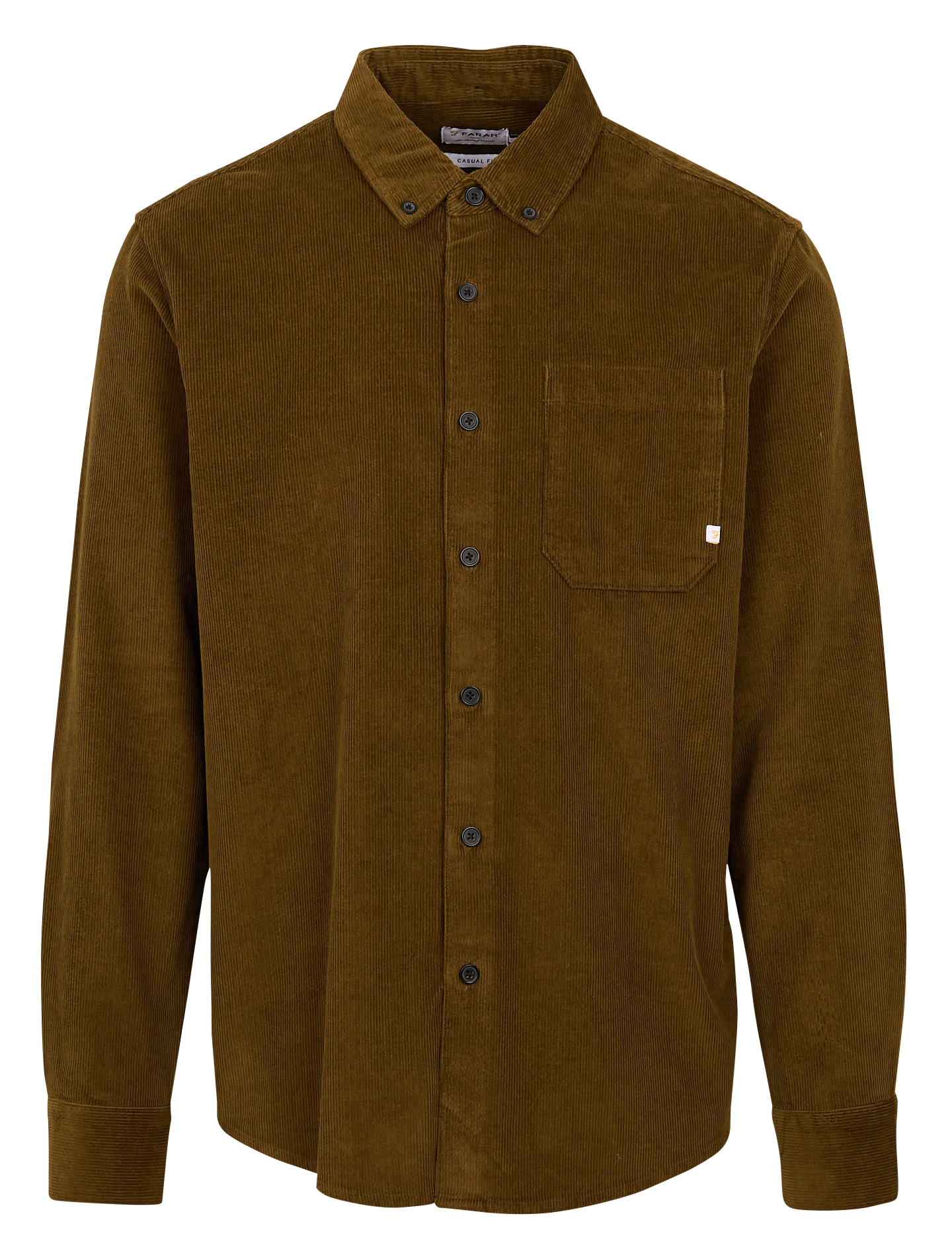 Chemise droite en coton bio FARAH Vert