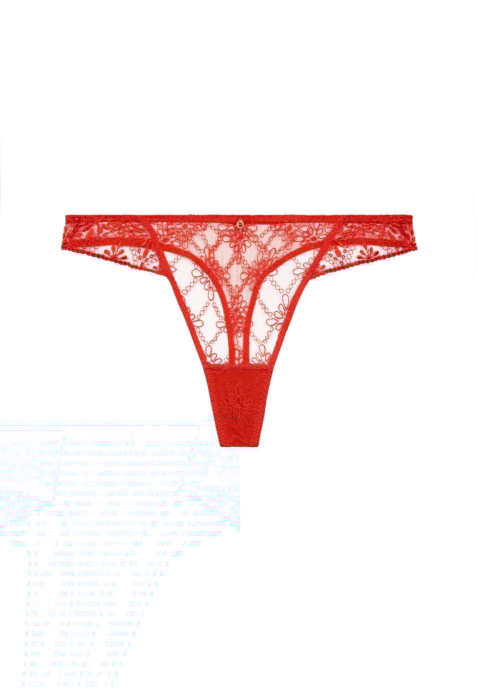 Cotton tanga AUBADE Red