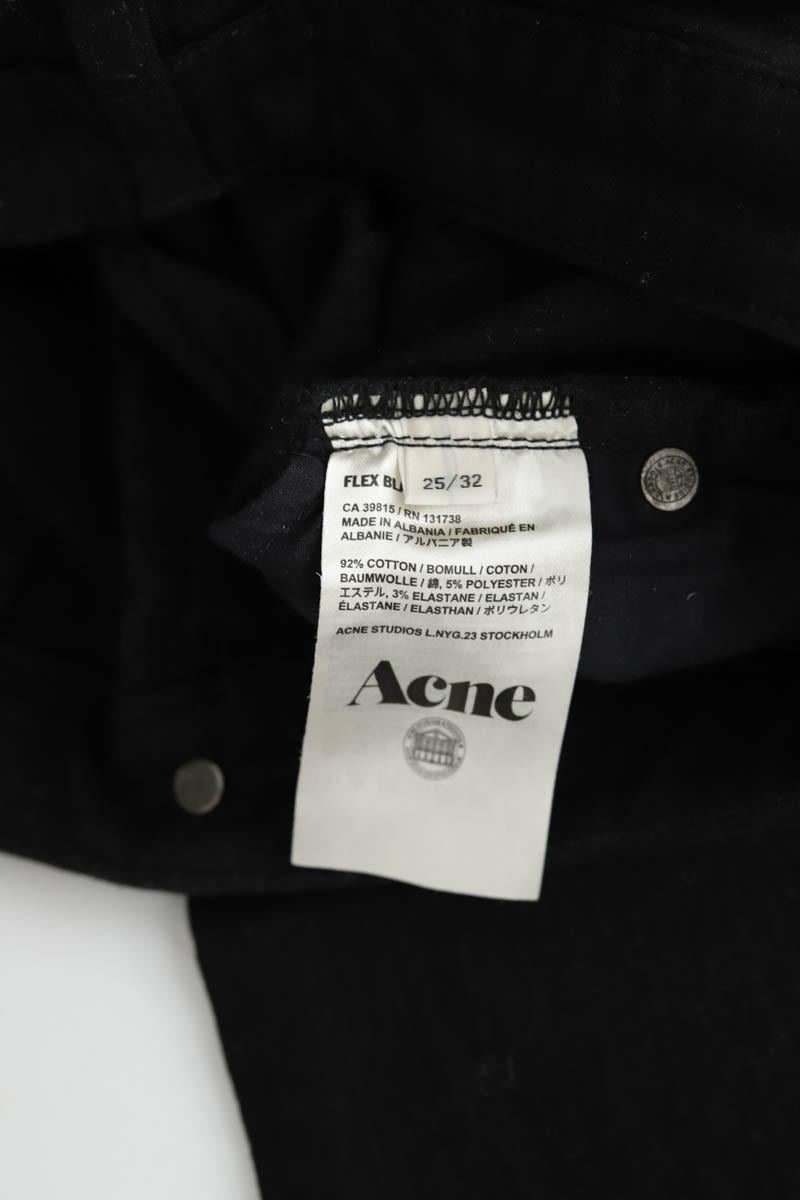 Cotton skinny jeans ACNE STUDIOS - Seconde Main Black