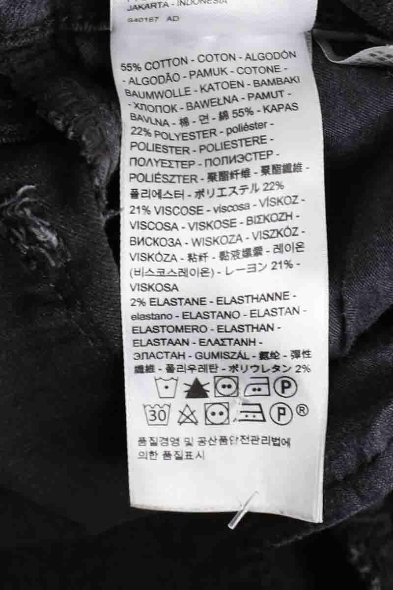 Cotton skinny jeans LEVI'S - Seconde main Black