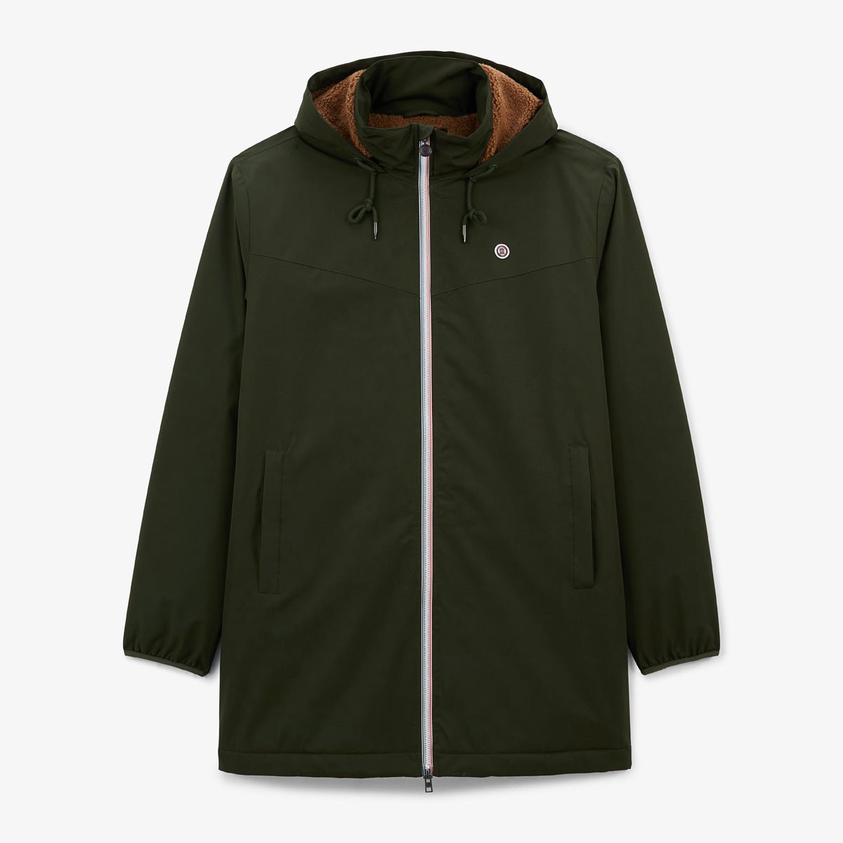 Water-repellent fleece parka SERGE BLANCO Green