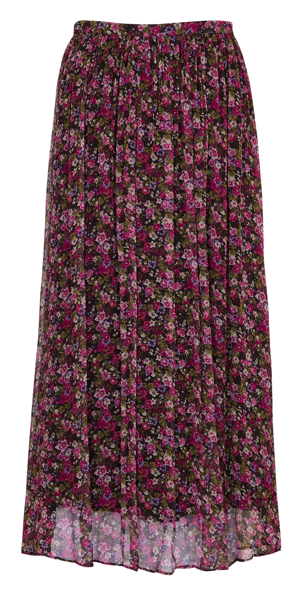 Long printed skirt DES PETITS HAUTS Purple