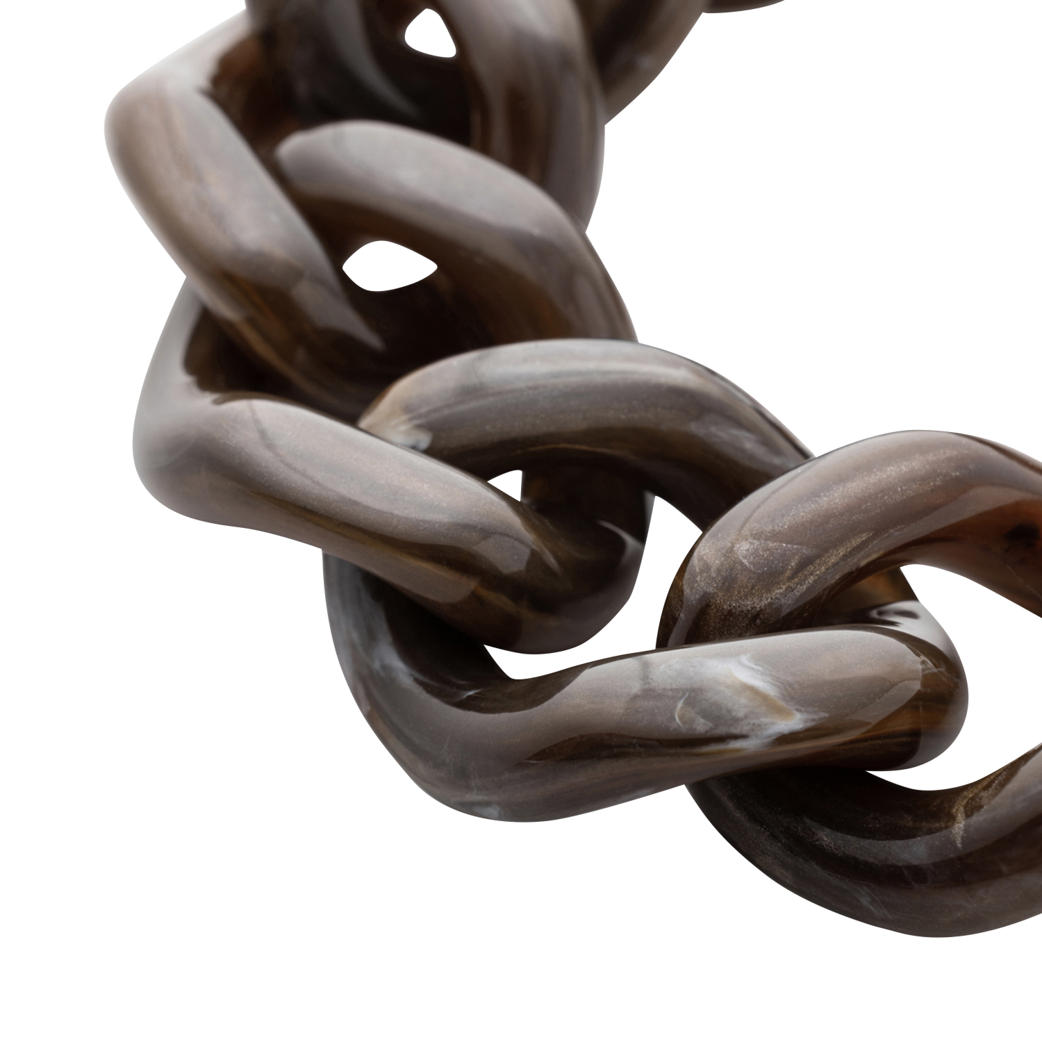 Armband mit flachen Gliedern VANESSA BARONI Braun