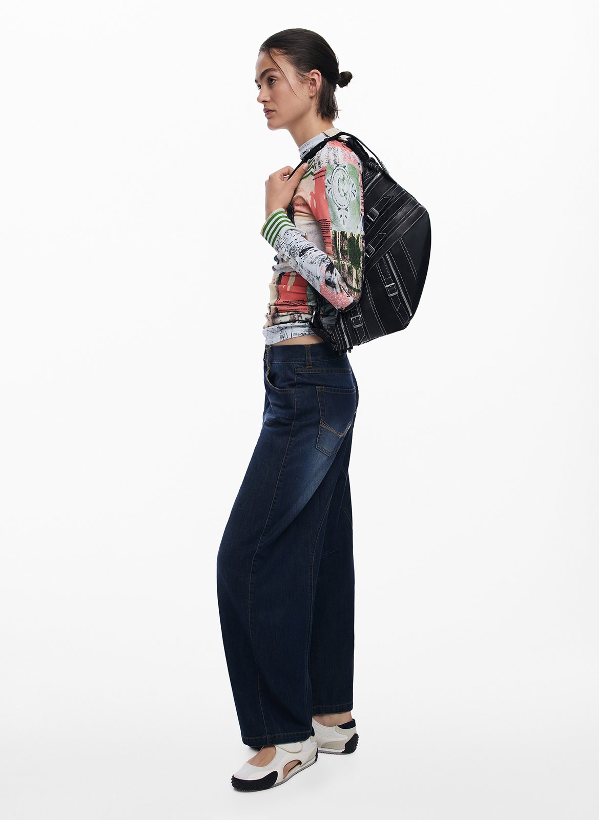 Sac à main effet cuir DESIGUAL Noir