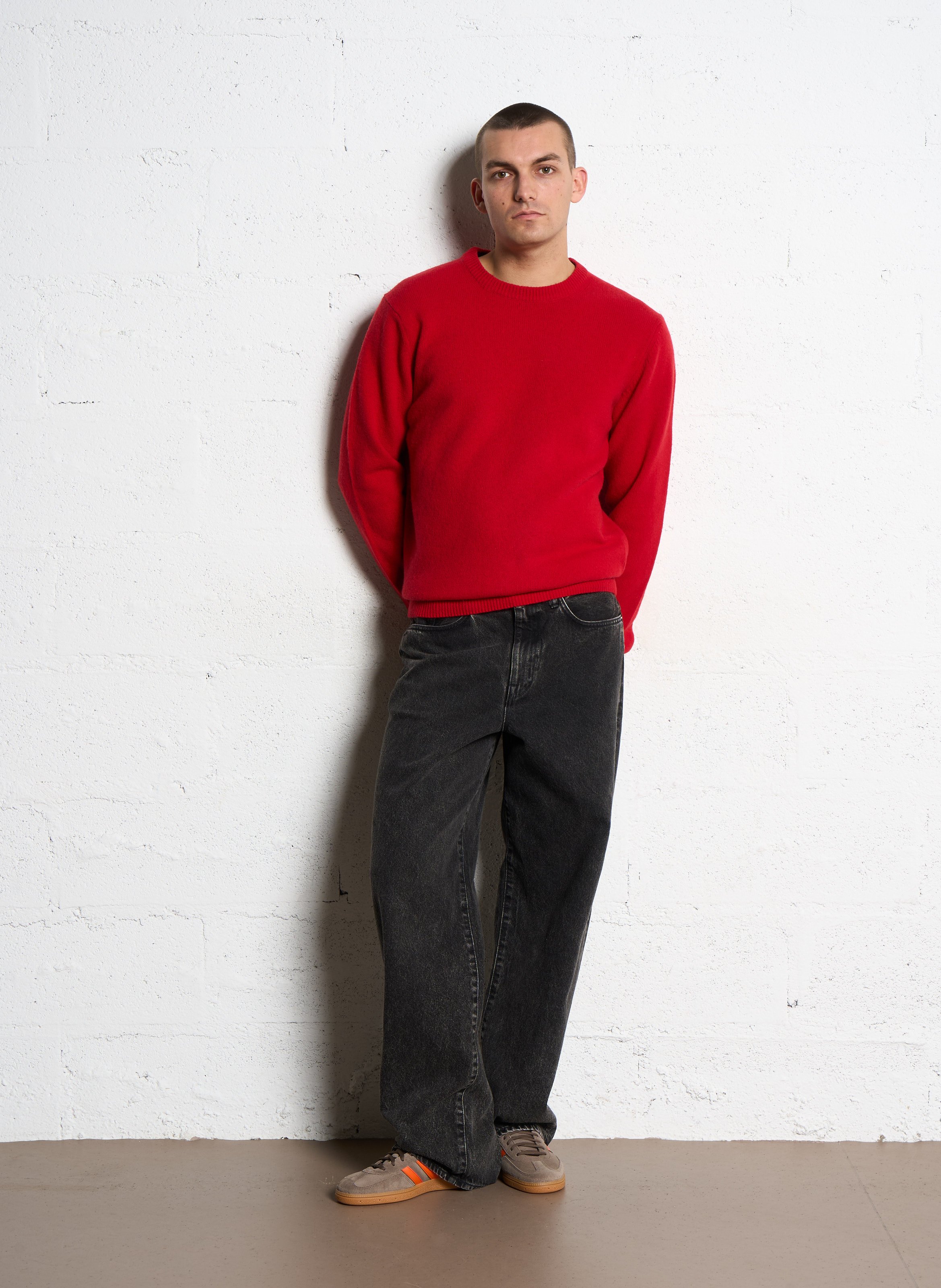 Alpaca wool sweater CASUAL FRIDAY Red