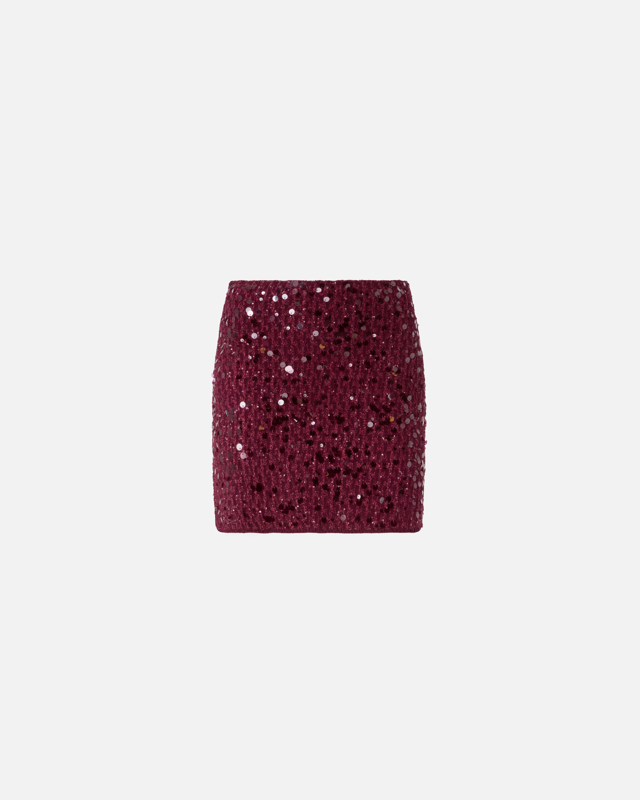 Mini skirt in fully sequined knit fabric PINKO Multicolored
