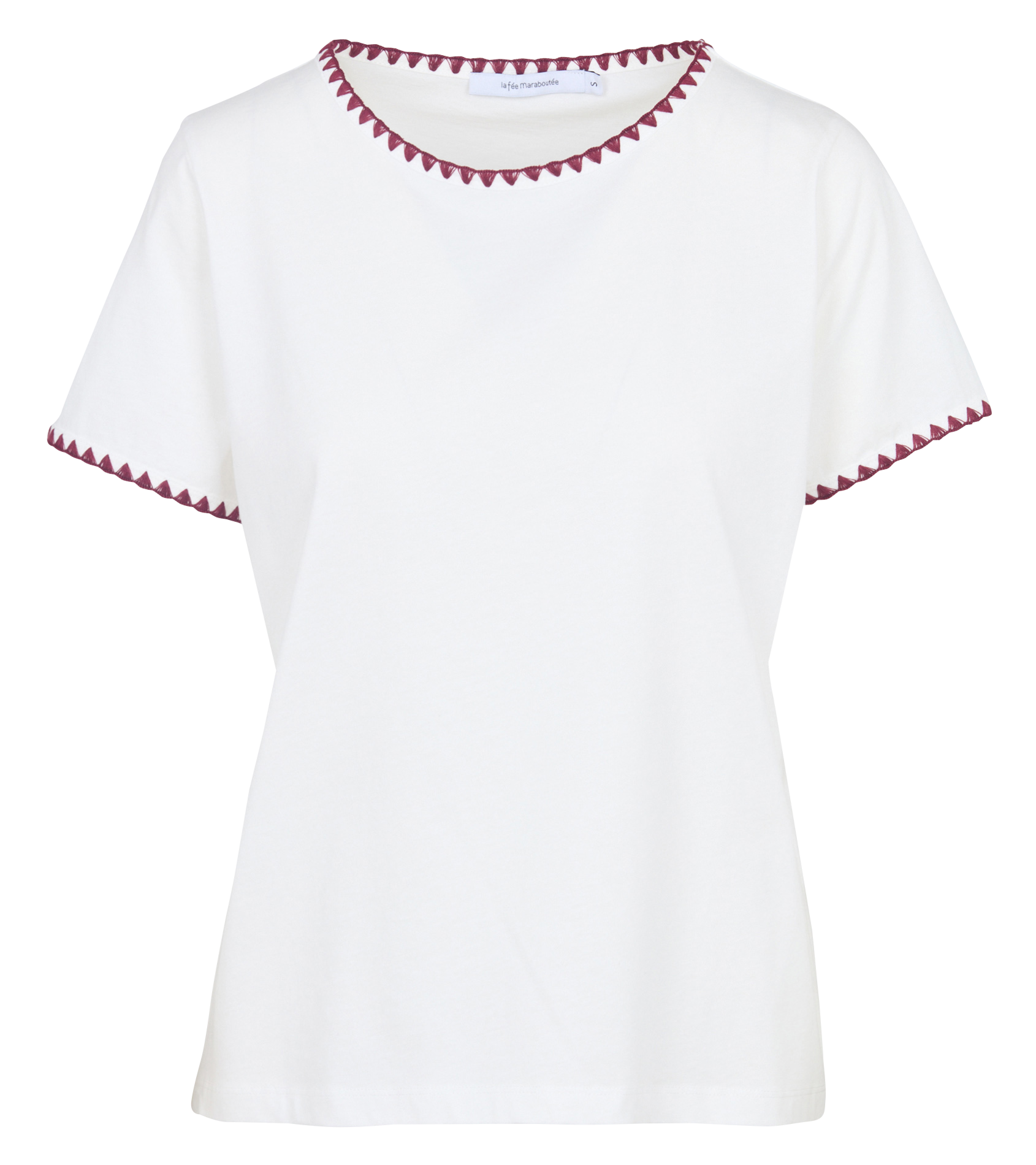 Oversize T-Shirt mit Rundhalsausschnitt aus Bio-Baumwolle LA FEE MARABOUTEE Braun